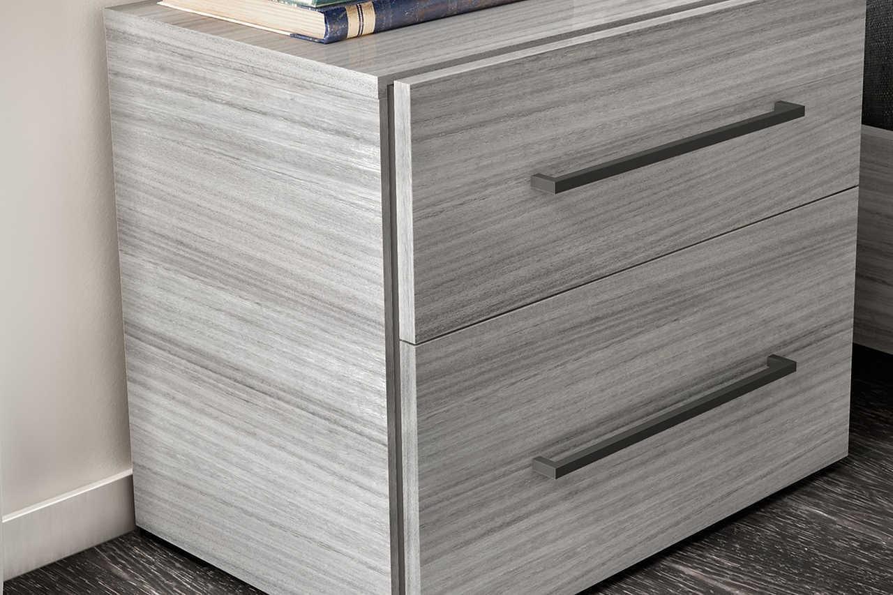 Mia Gray LED Italian Bedroom Set