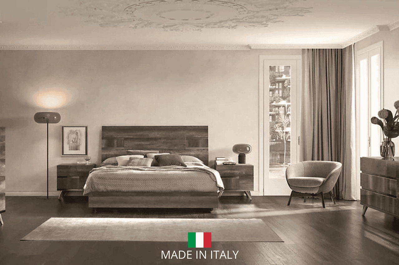 Medea Vintage Oak Italian Bedroom Set