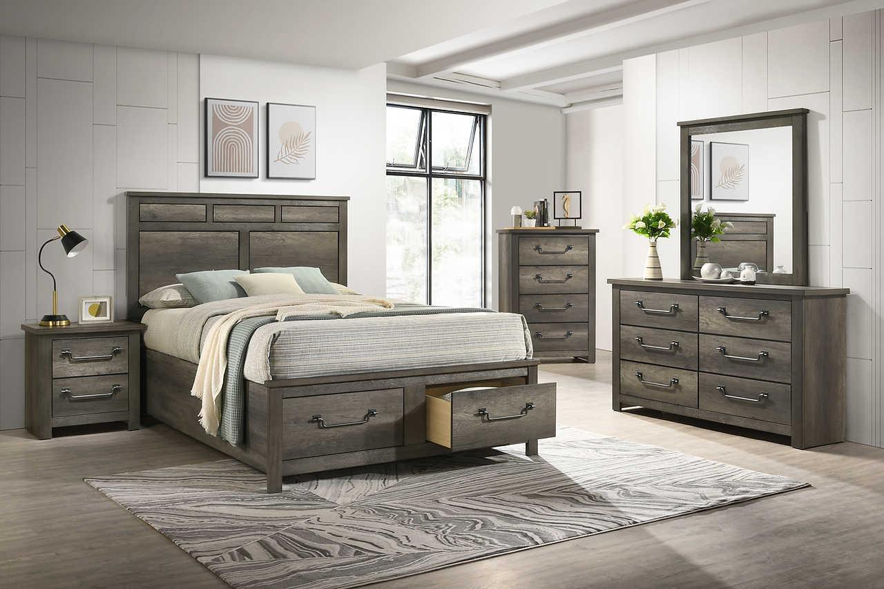 Amelia Brown Storage Platform Bedroom Set