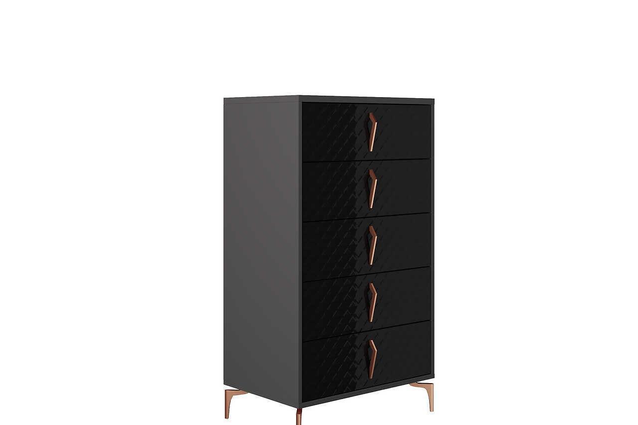 Osiris Black Nightstand