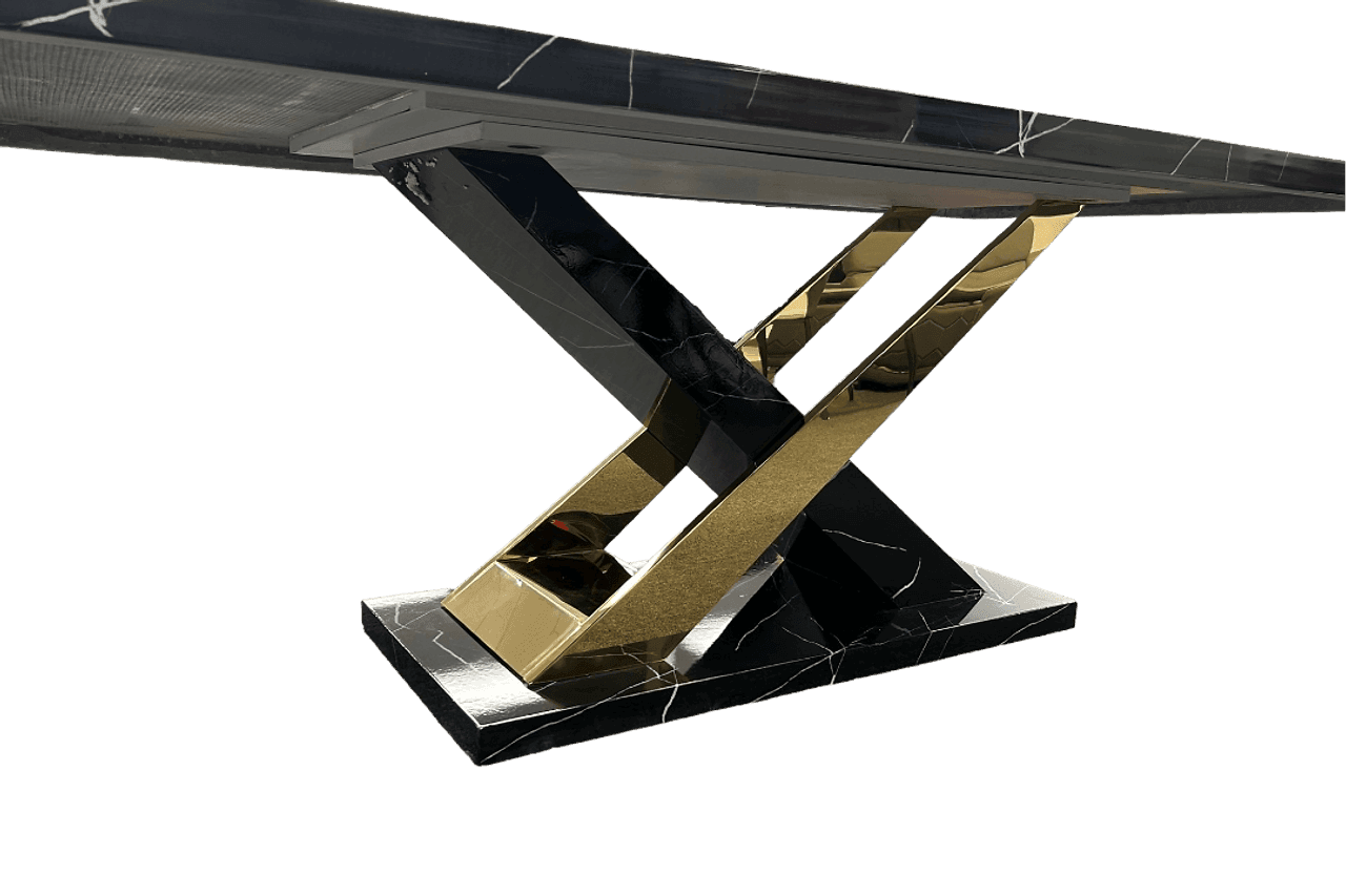 Viva Black Gold Dining Table