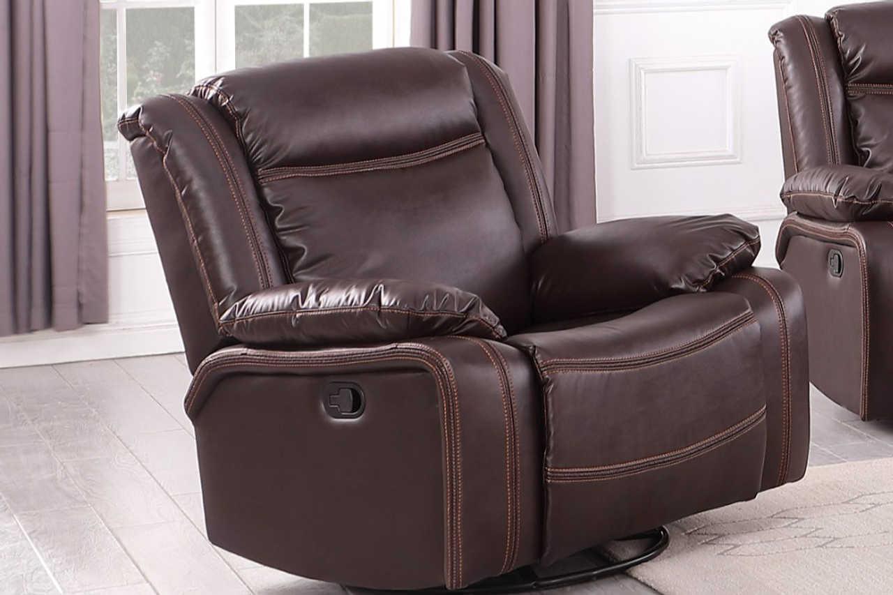 Daniela Brown Swivel Rocker Recliner