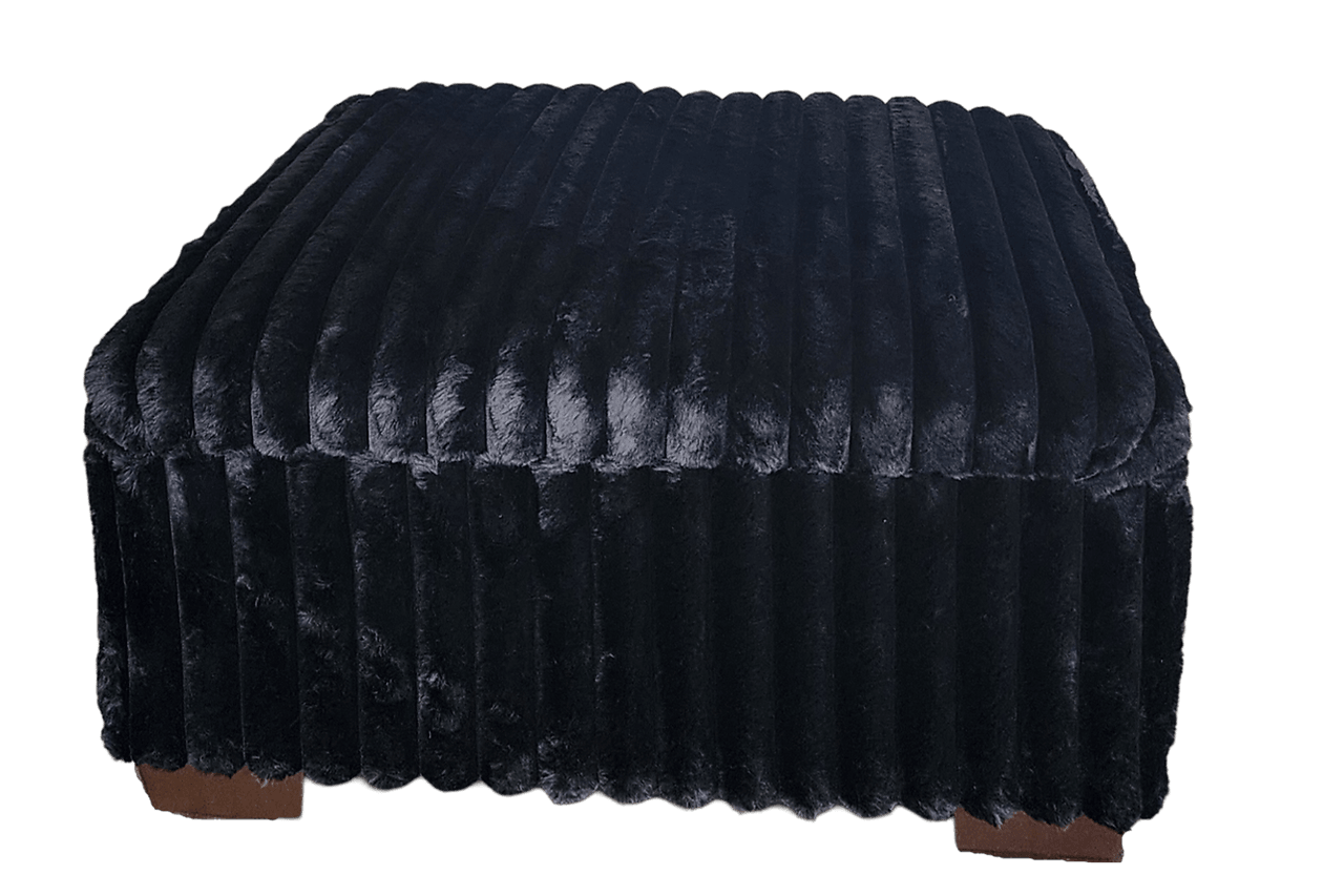 Texan Black Corduroy Sectional
