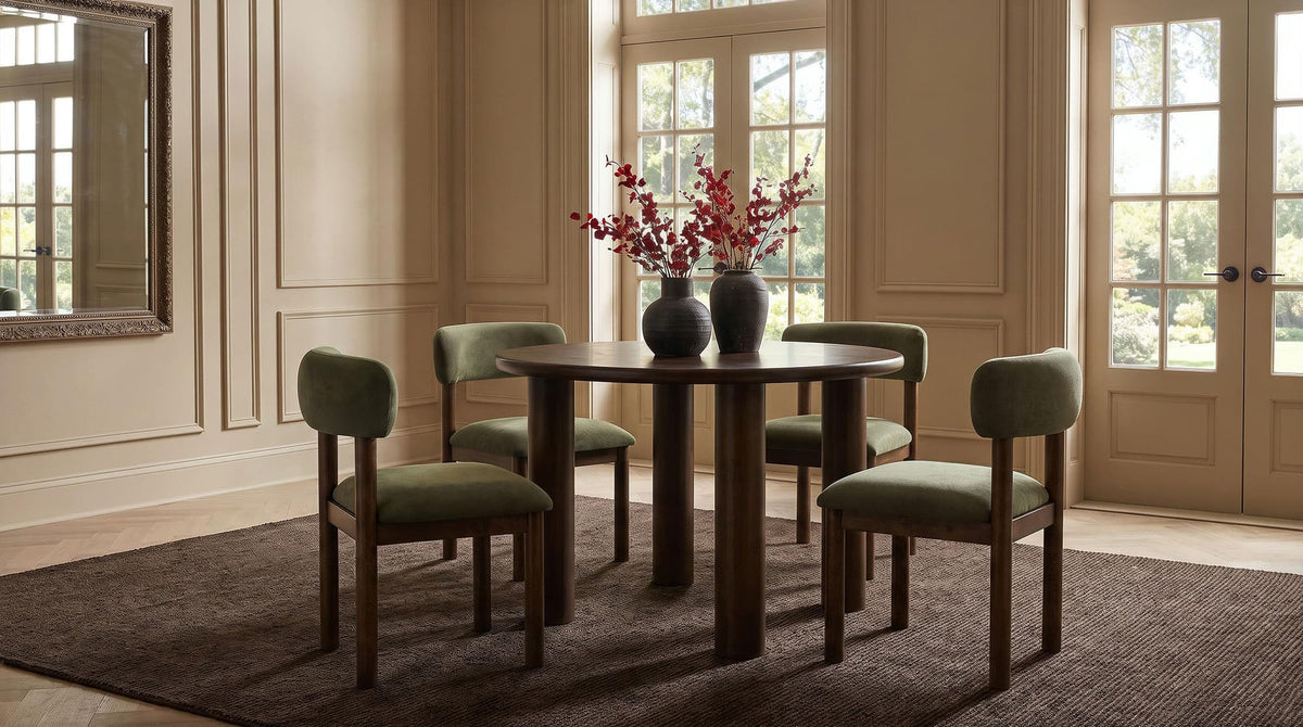 Faulkner Moss Green Upholstered Dining Side Chair Set of 2 — product image 14