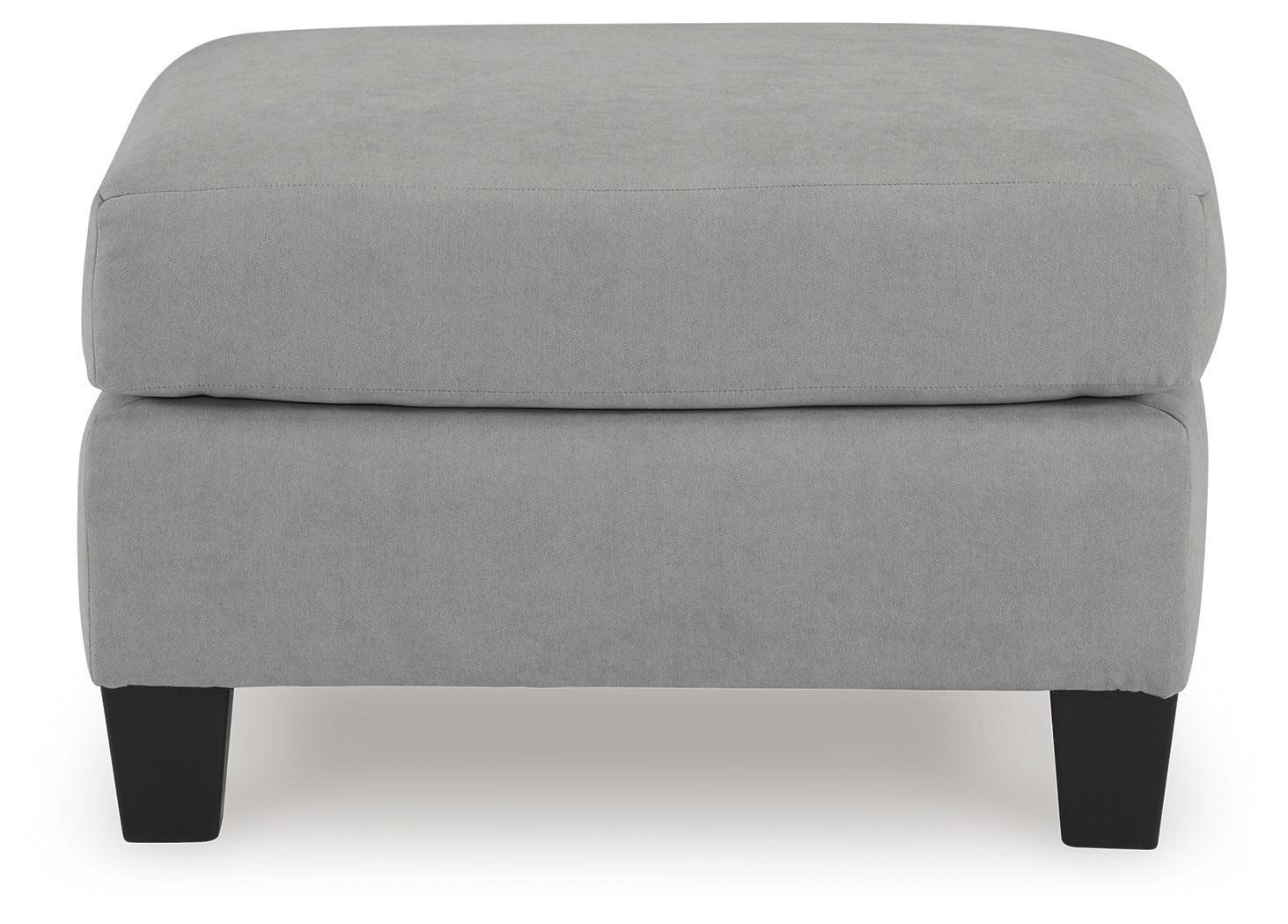 Adlai Shadow Chenille Ottoman