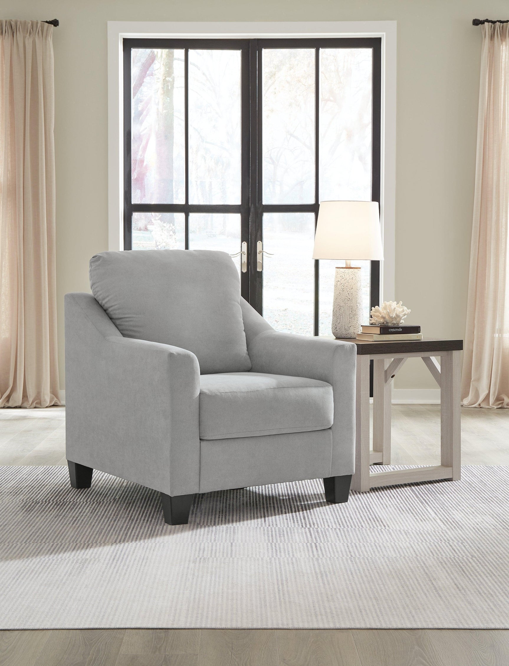 Adlai Shadow Sofa, Loveseat, Chair and Ottoman