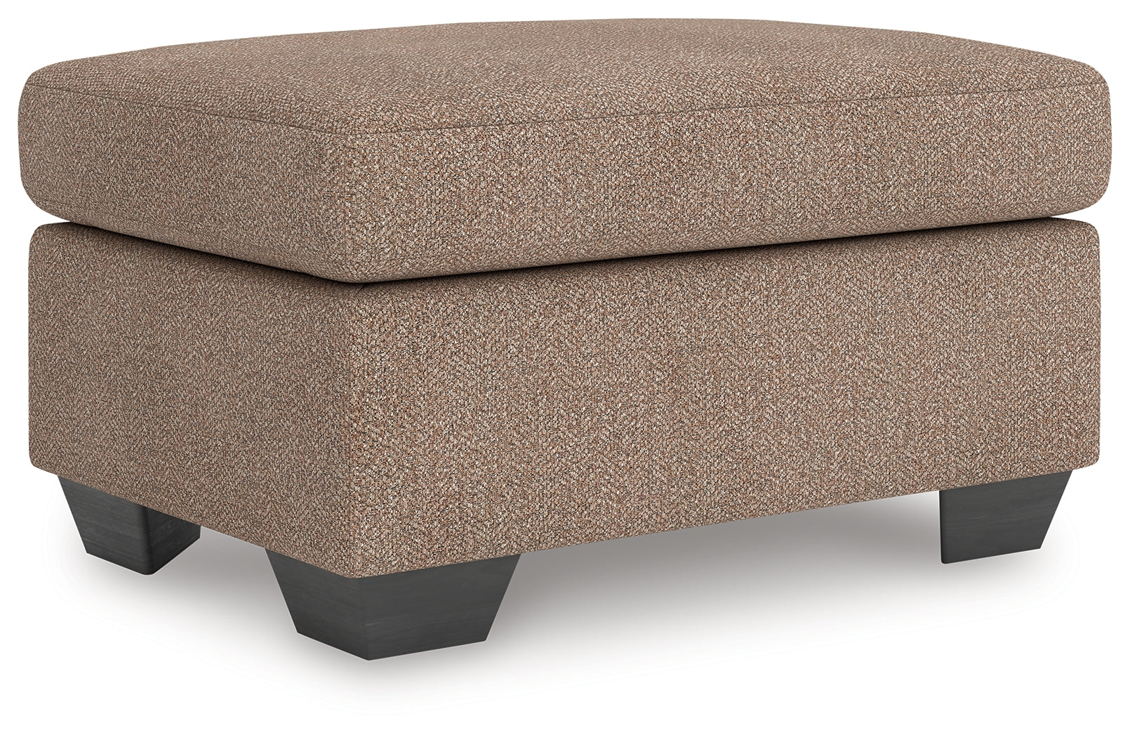 Triston-Peaks Suede Chenille Ottoman