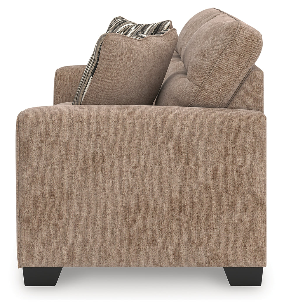 Olten Mocha Chenille Loveseat