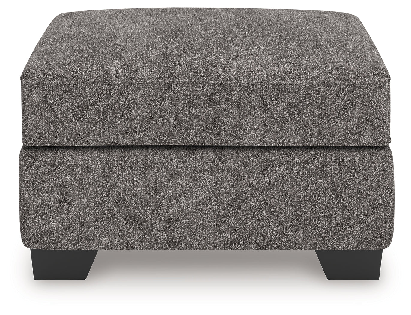 Olten Graphite Chenille Ottoman
