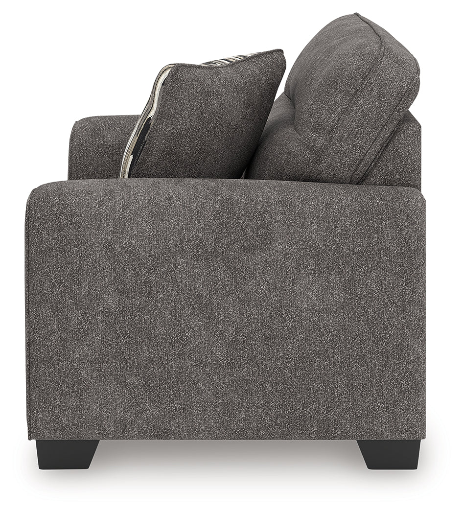 Olten Graphite Chenille Oversized Chair