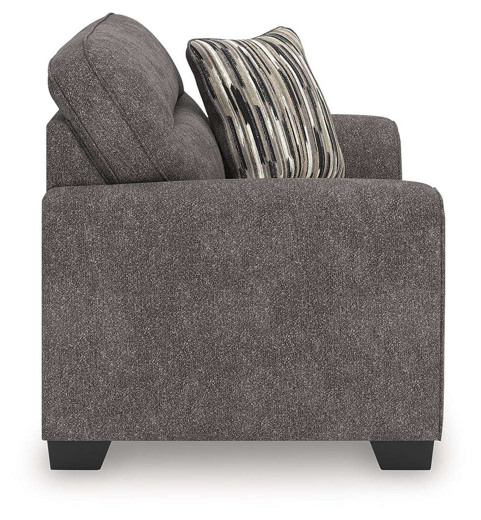 Olten Graphite Chenille Oversized Chair