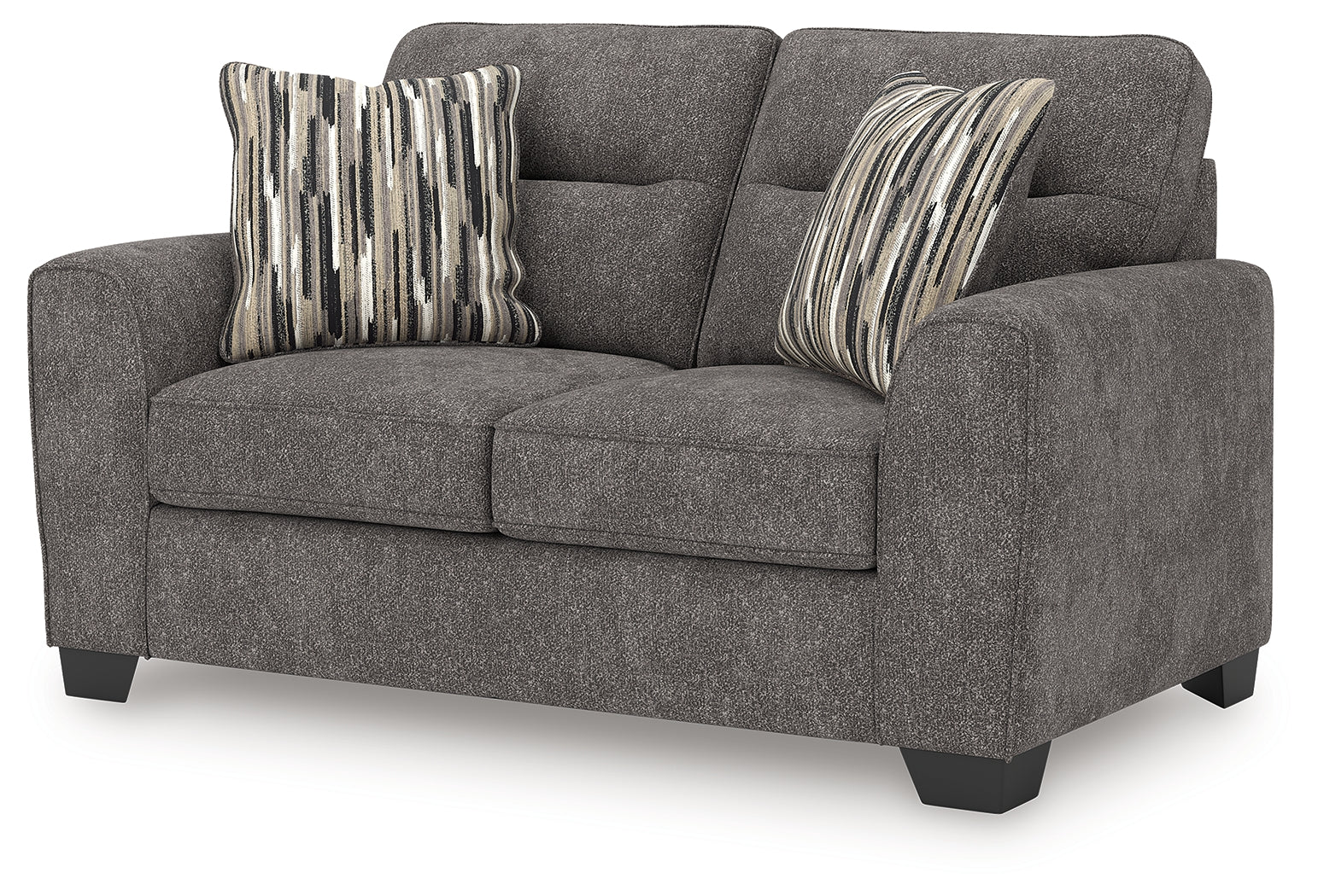 Olten Graphite Chenille Loveseat