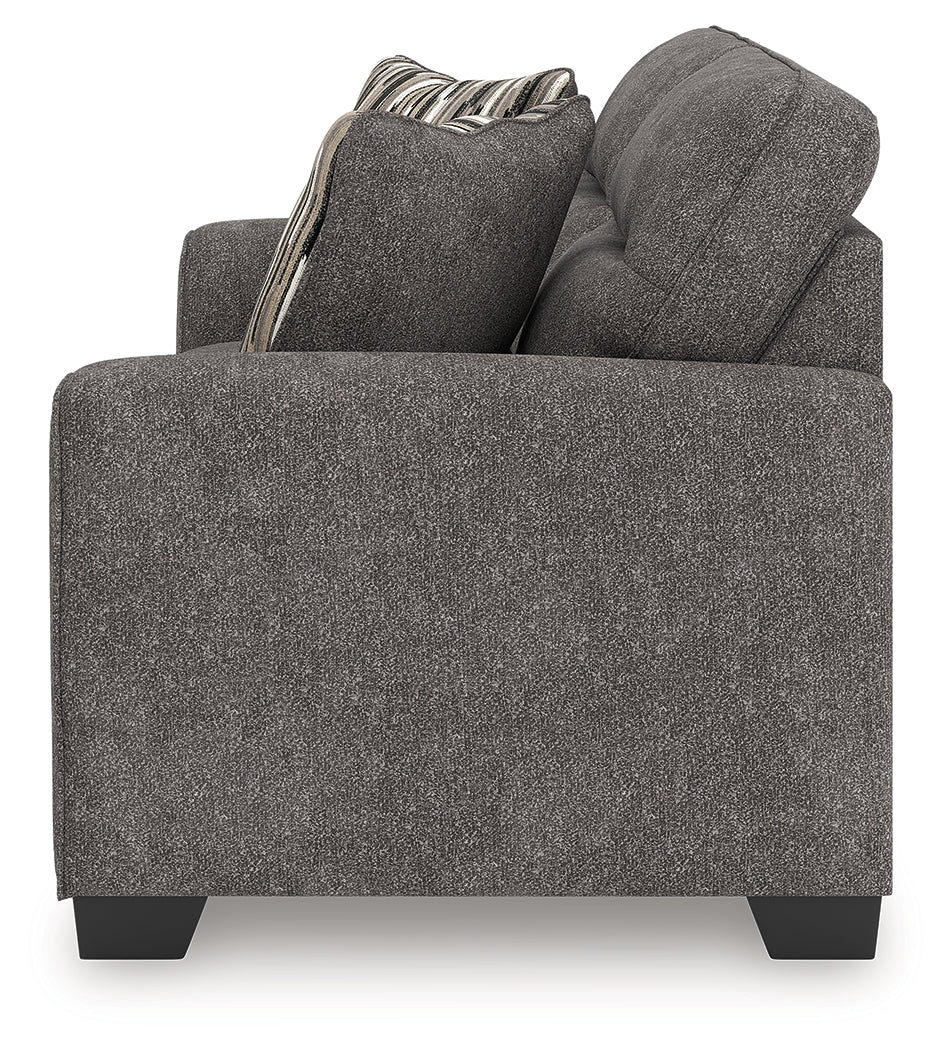Olten Graphite Chenille Loveseat