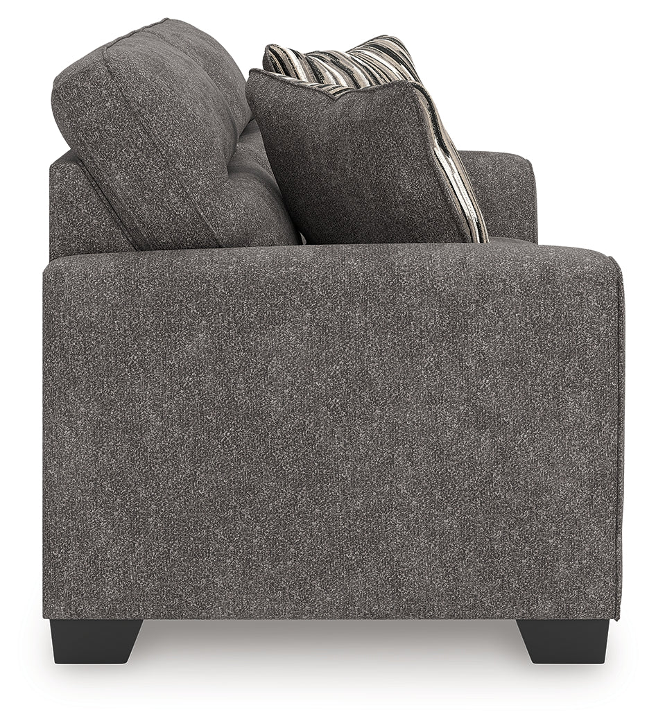 Olten Graphite Chenille Loveseat
