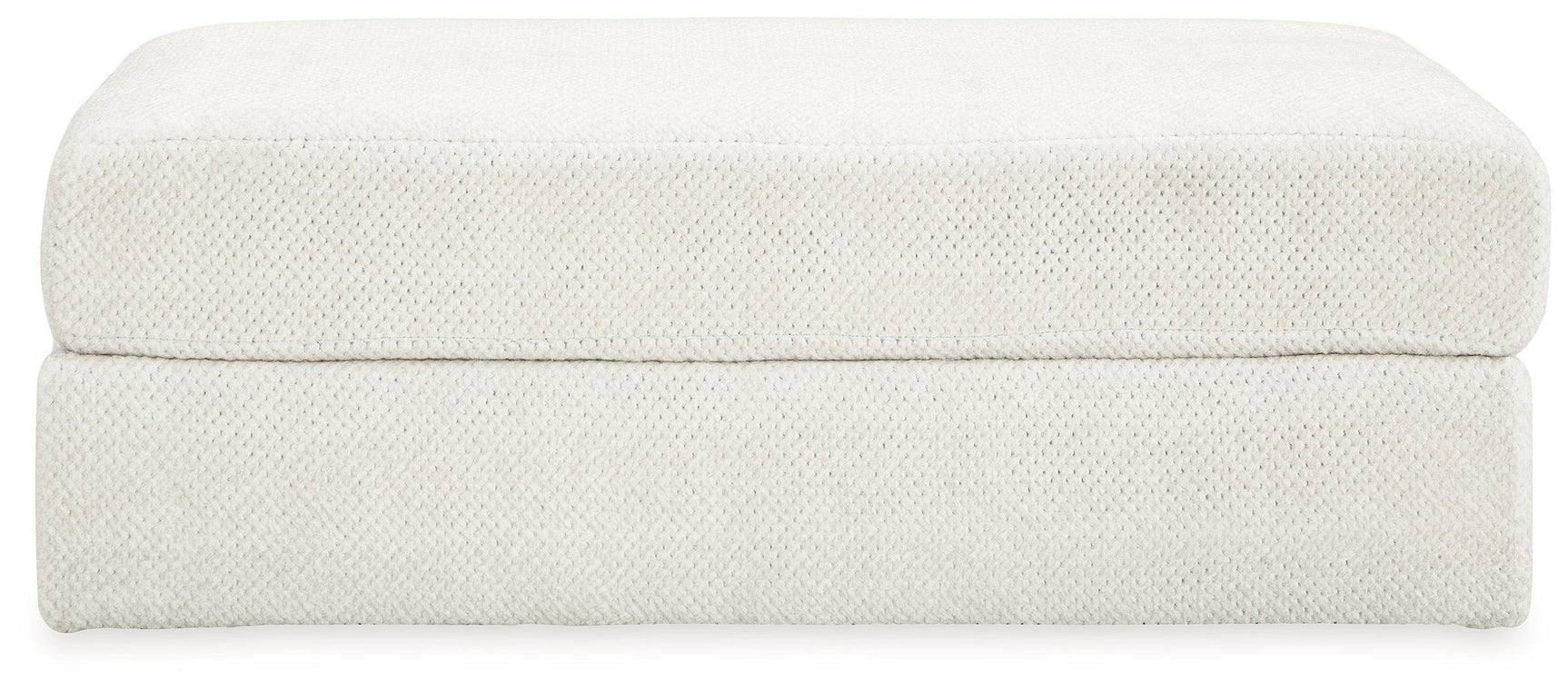Karinne Linen Velvet Oversized Accent Ottoman - Ella Furniture