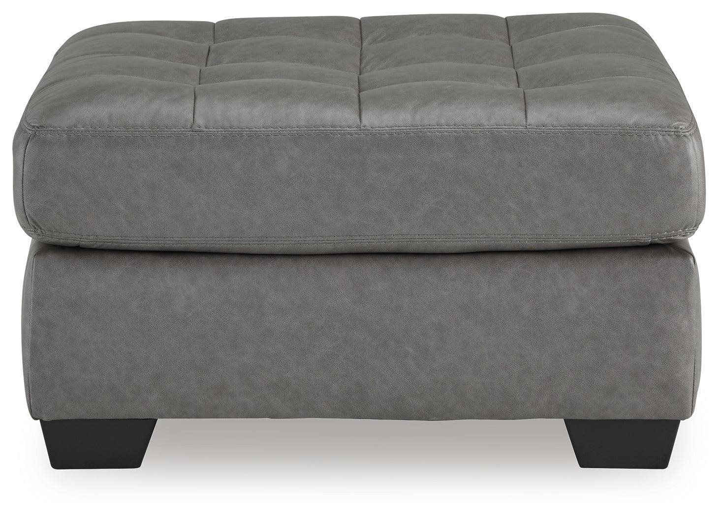 Clairette Court Alloy Chenille Oversized Accent Ottoman