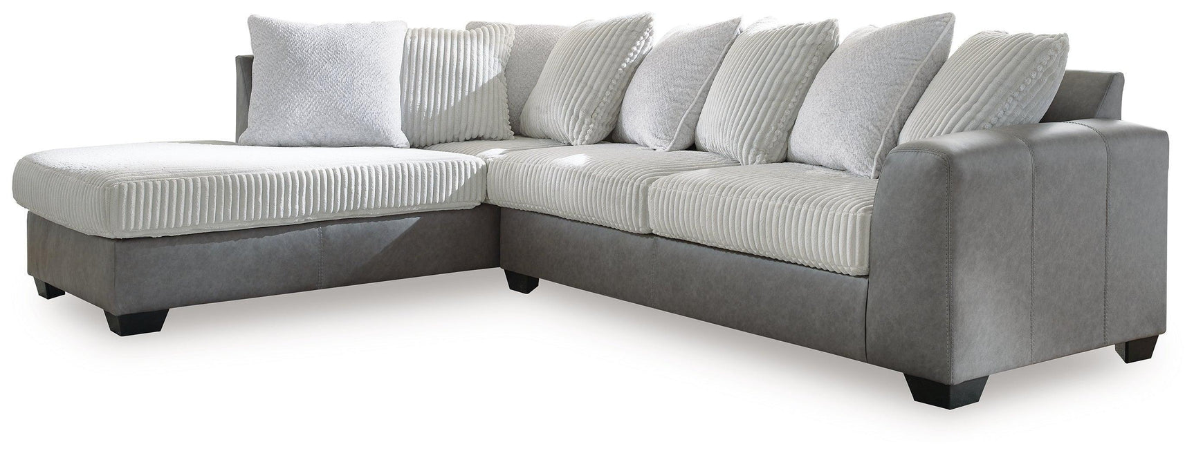 Clairette Court Alloy Chenille 2-Piece Sectional with Chaise