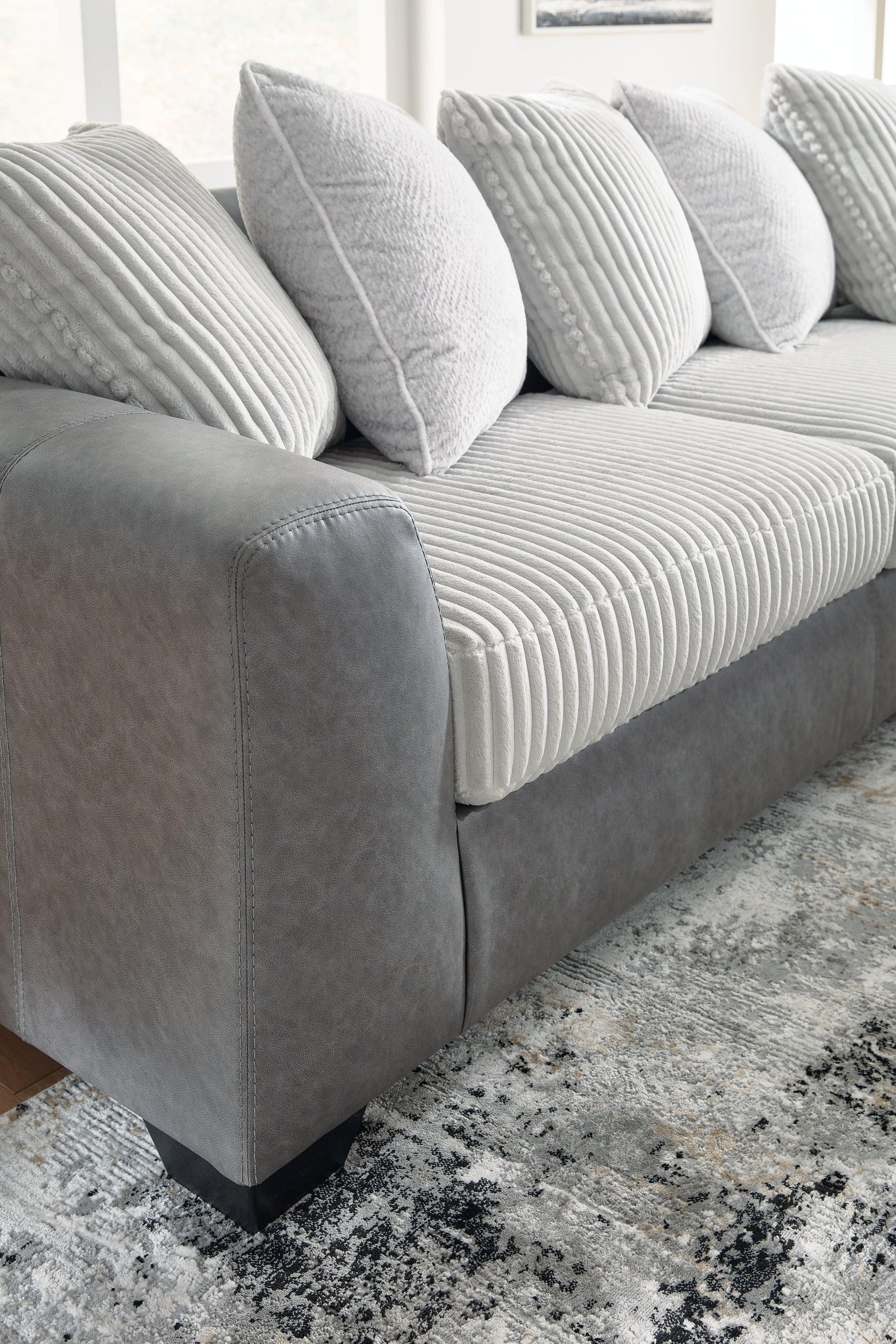 Clairette Court Alloy Chenille 2-Piece Sectional with Chaise