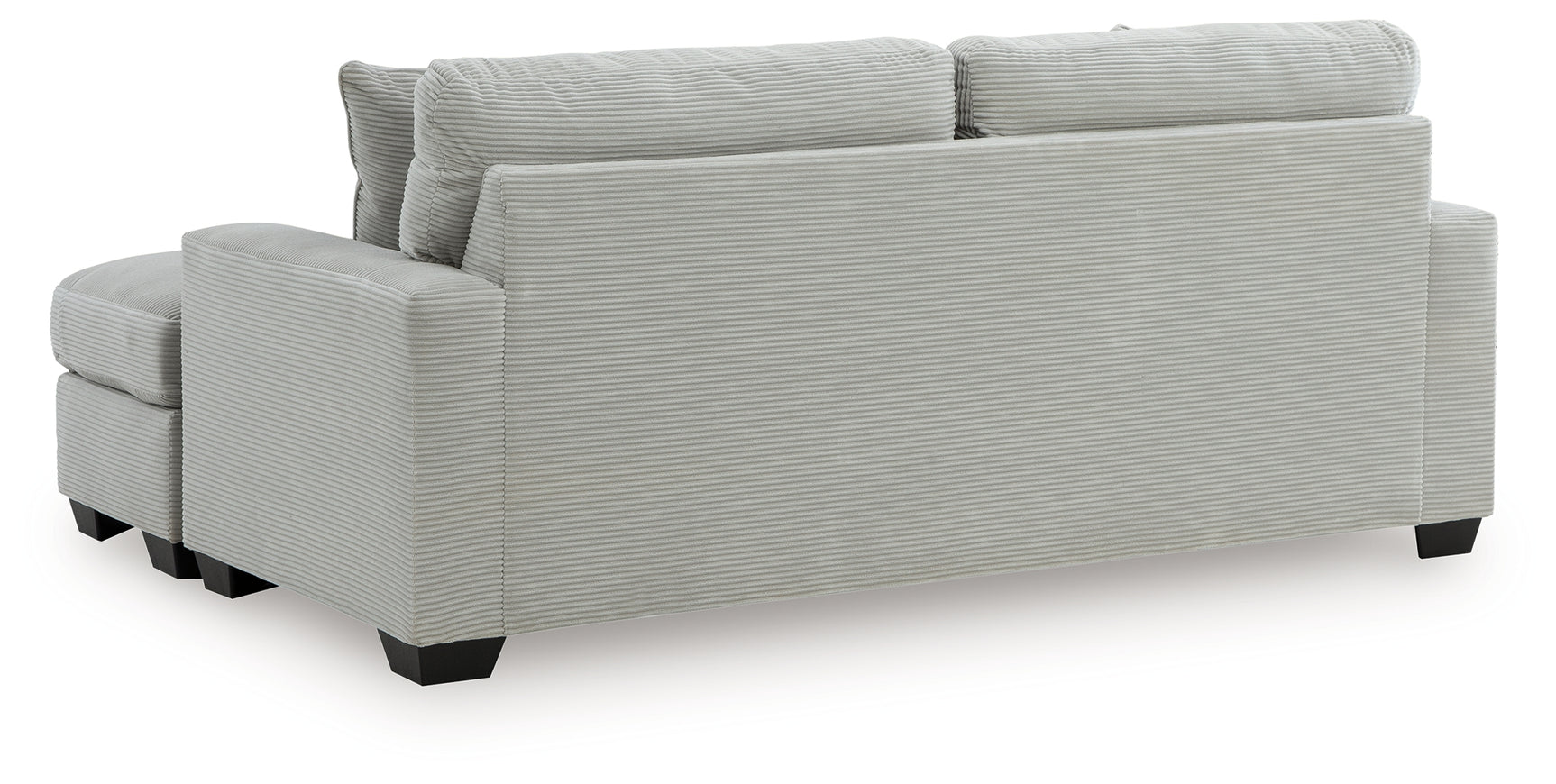 Greenbriar Smoke Velvet Sofa Chaise