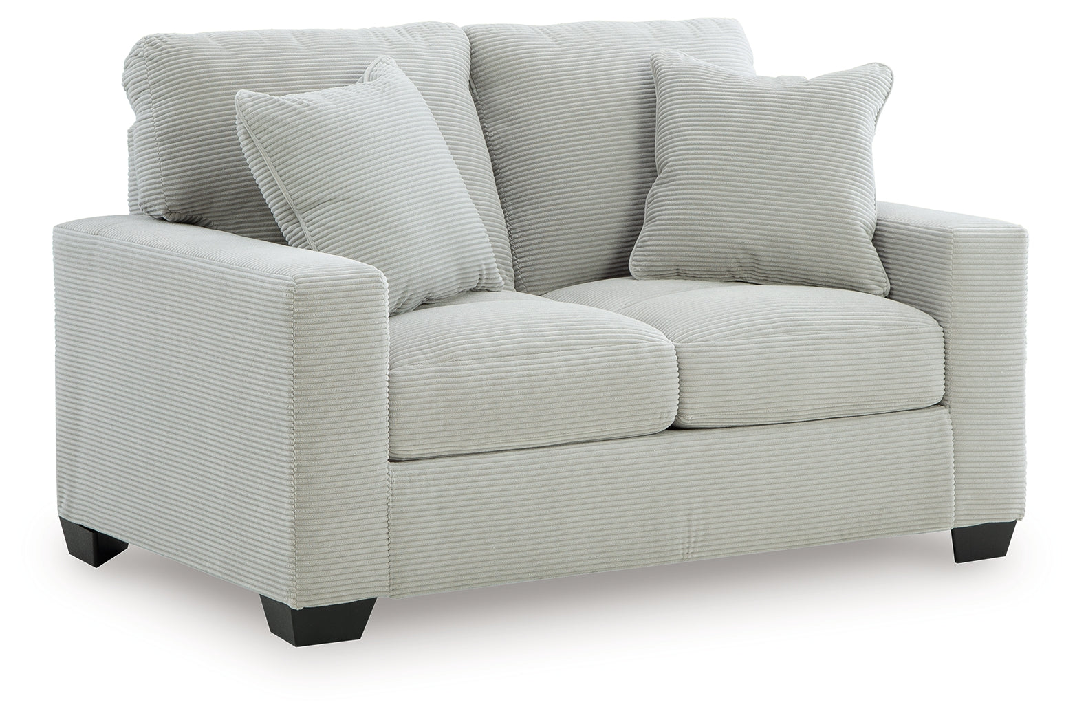 Greenbriar Smoke Velvet Loveseat