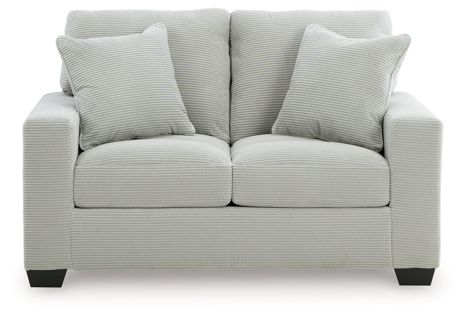 Greenbriar Smoke Velvet Loveseat