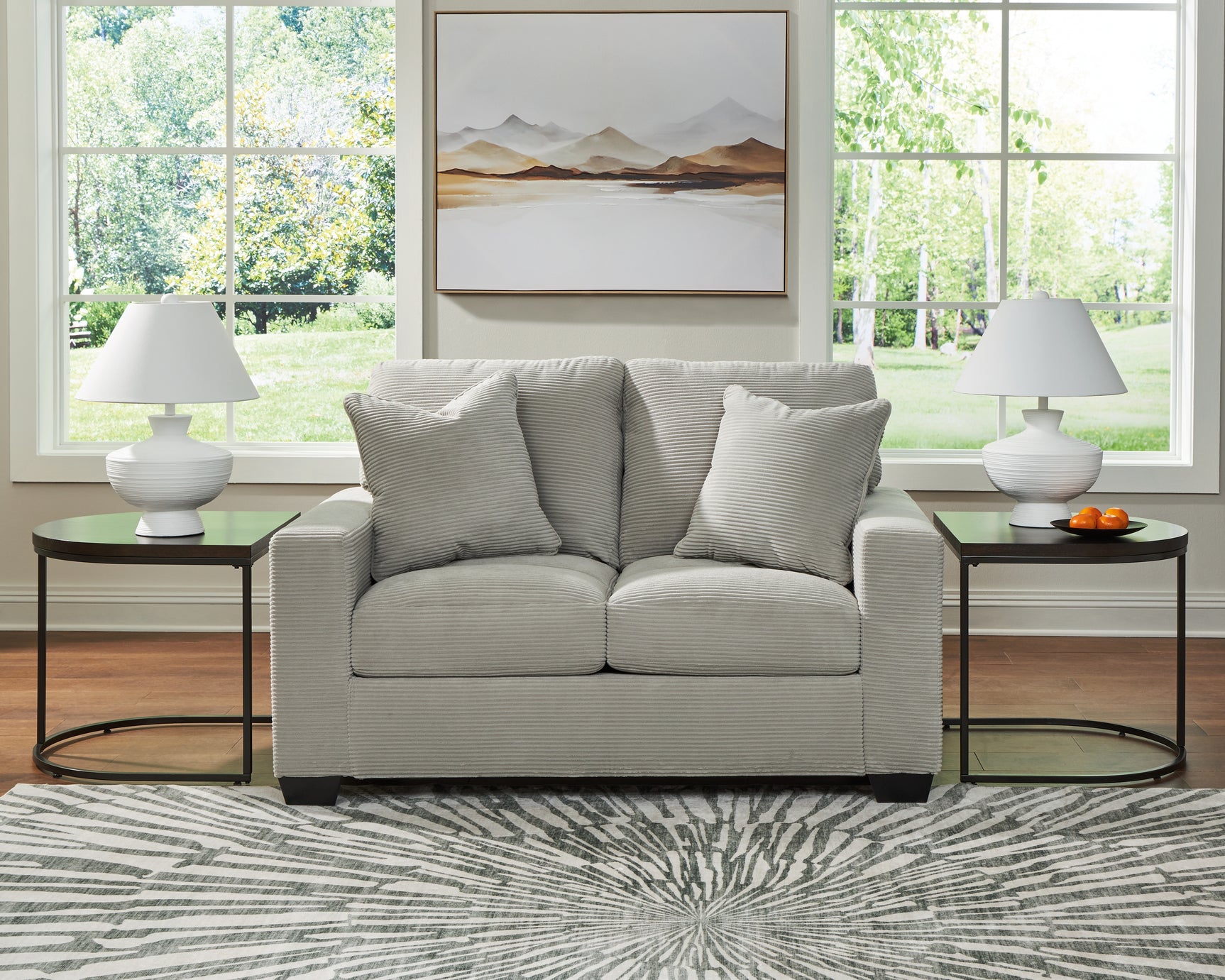 Greenbriar Smoke Sofa and Loveseat