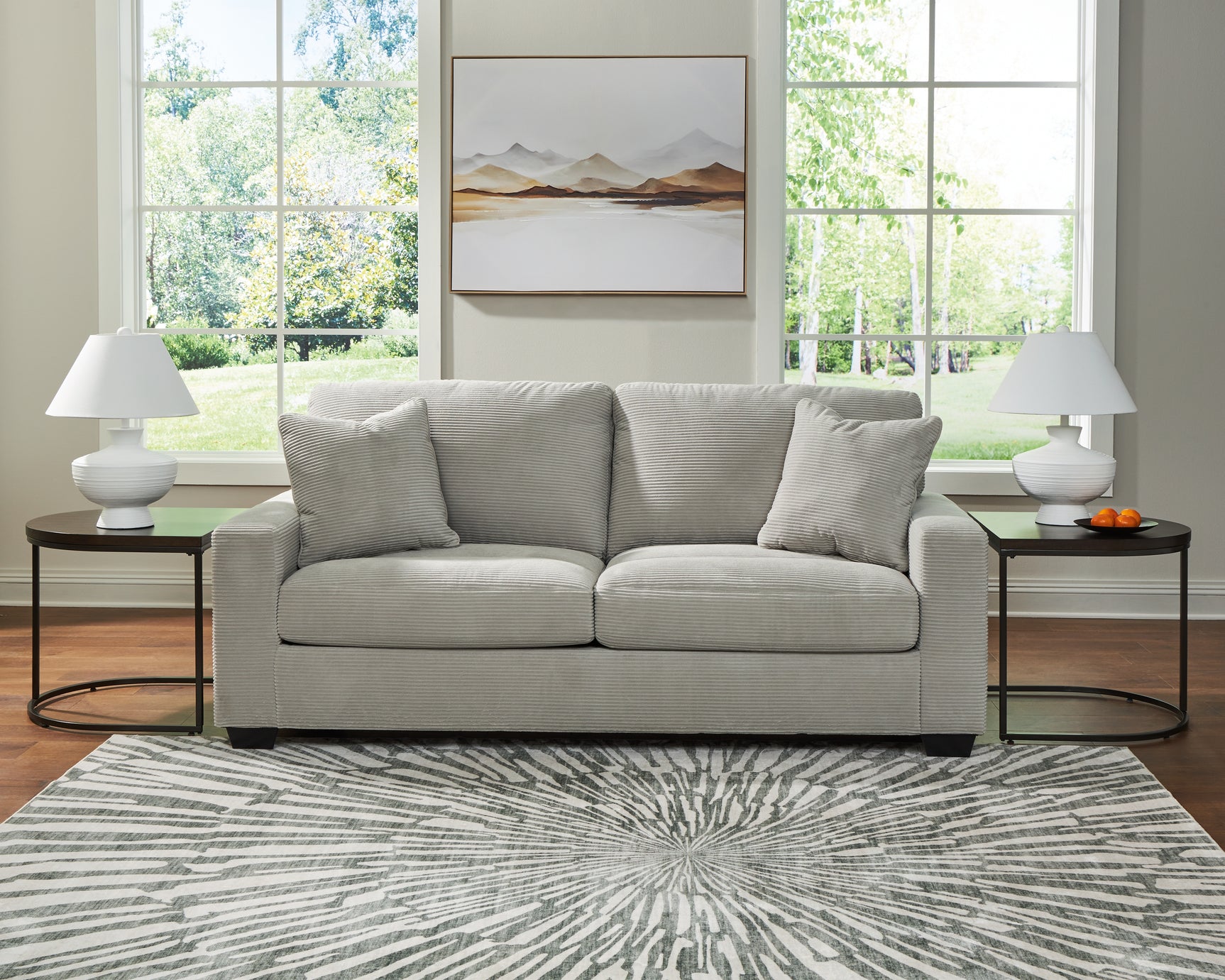 Greenbriar Smoke Sofa and Loveseat