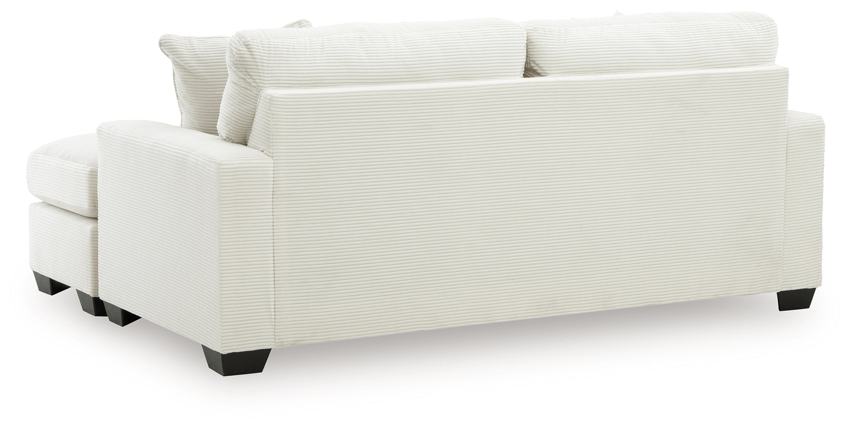 Greenbriar Ivory Velvet Sofa Chaise
