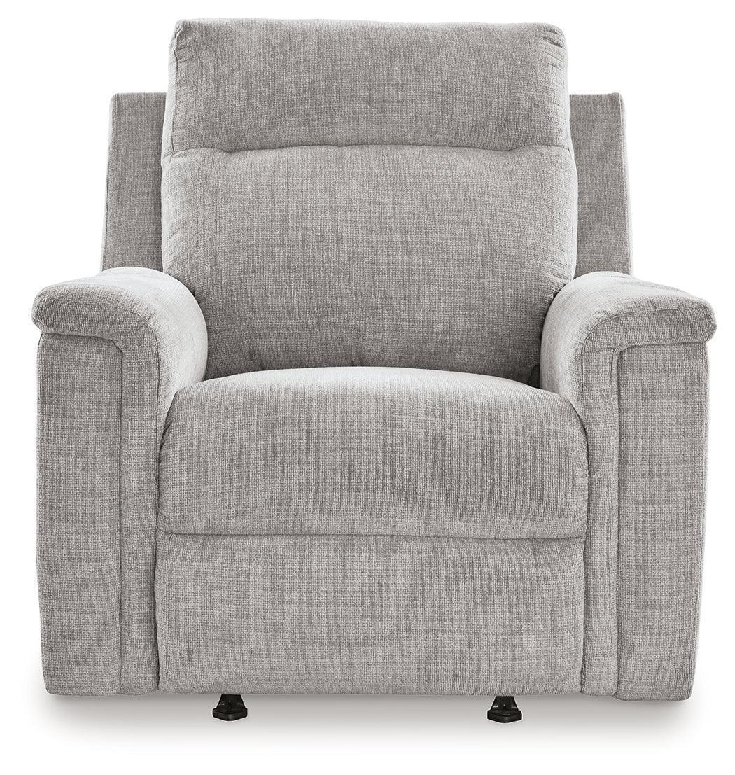 Barnsana Ash Chenille Power Recliner