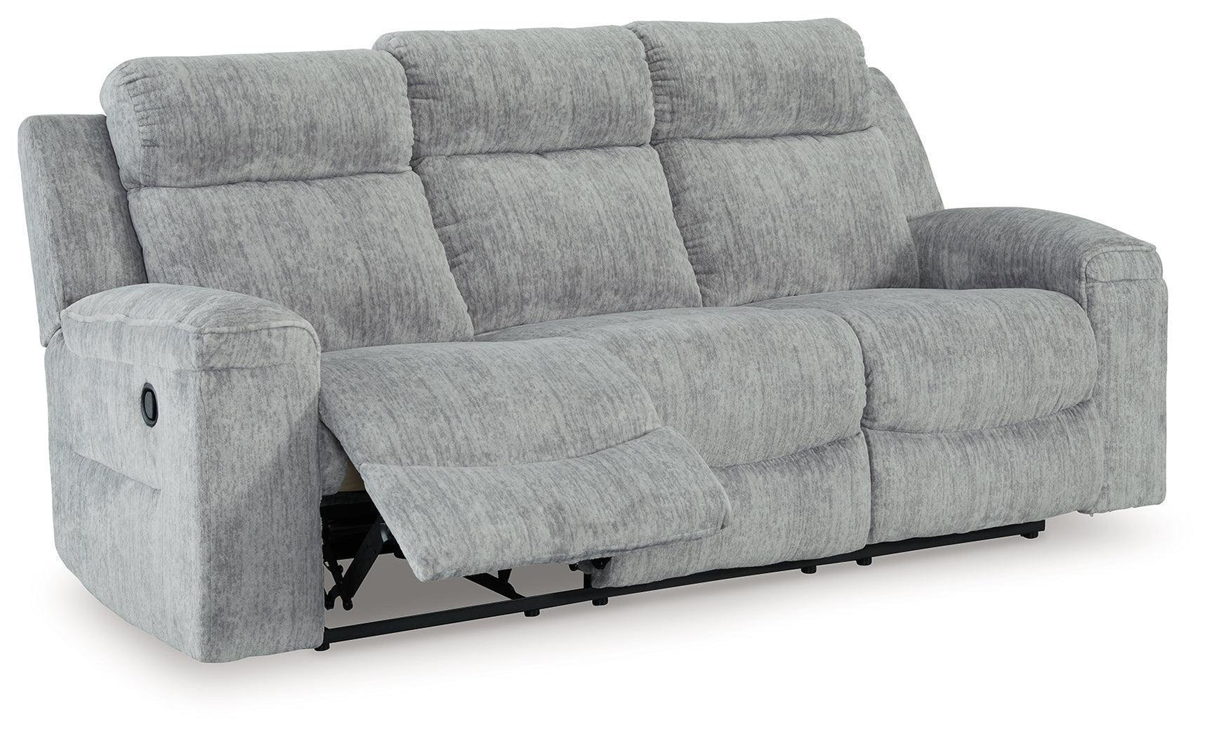 Buntington Pewter Chenille Reclining Sofa