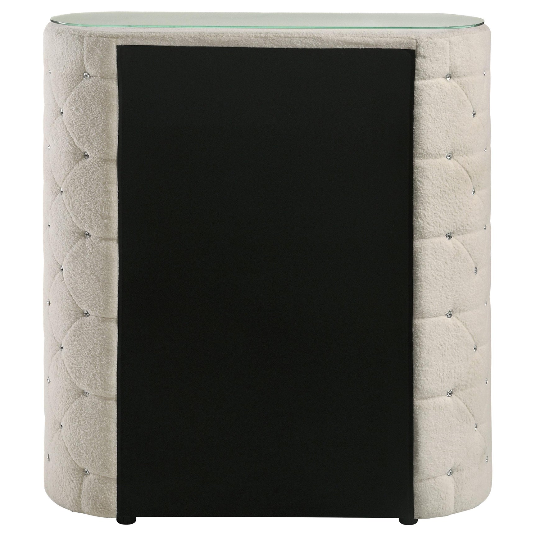 Sonya 5-drawer Upholstered Bedroom Chest of Drawers Ivory