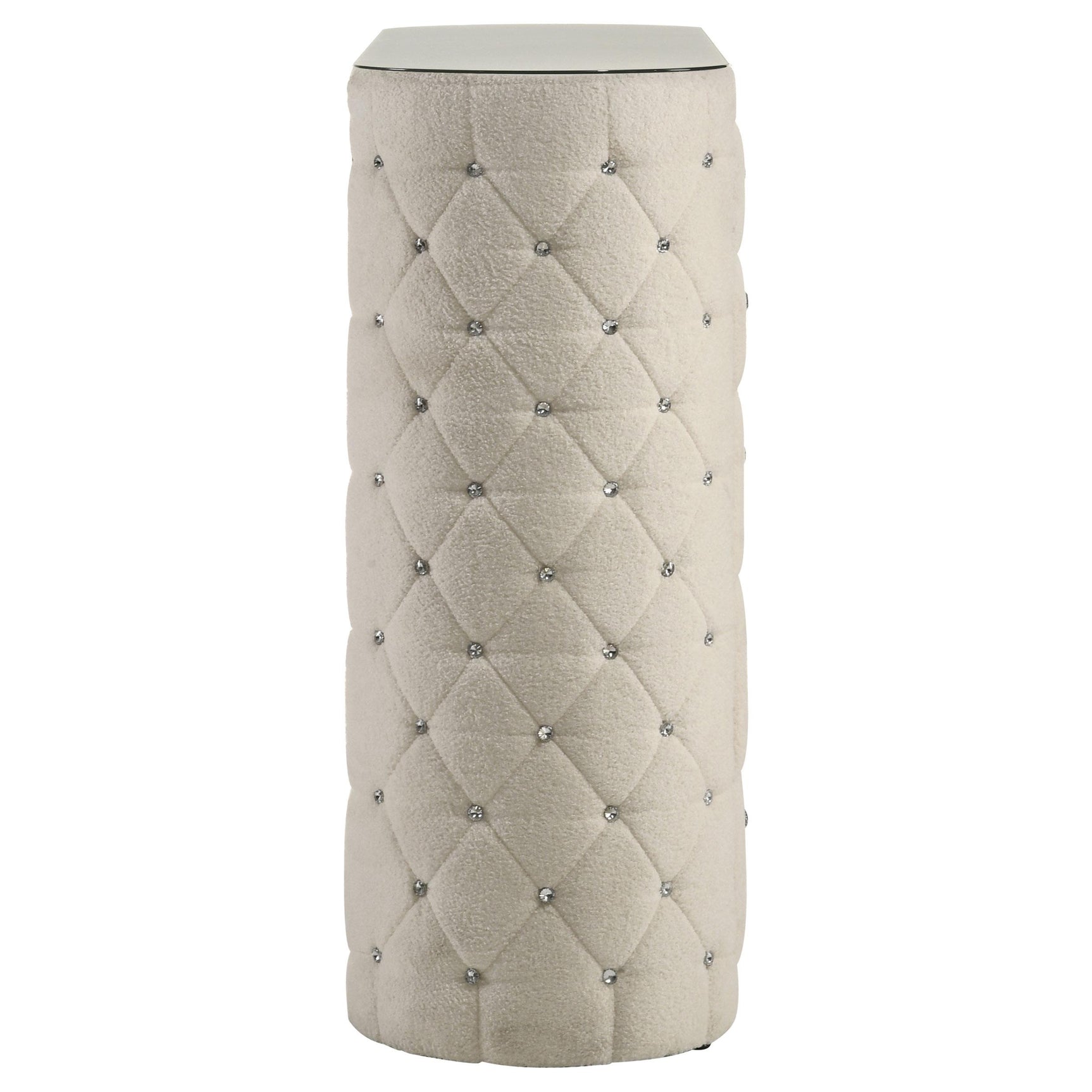 Sonya 5-drawer Upholstered Bedroom Chest of Drawers Ivory