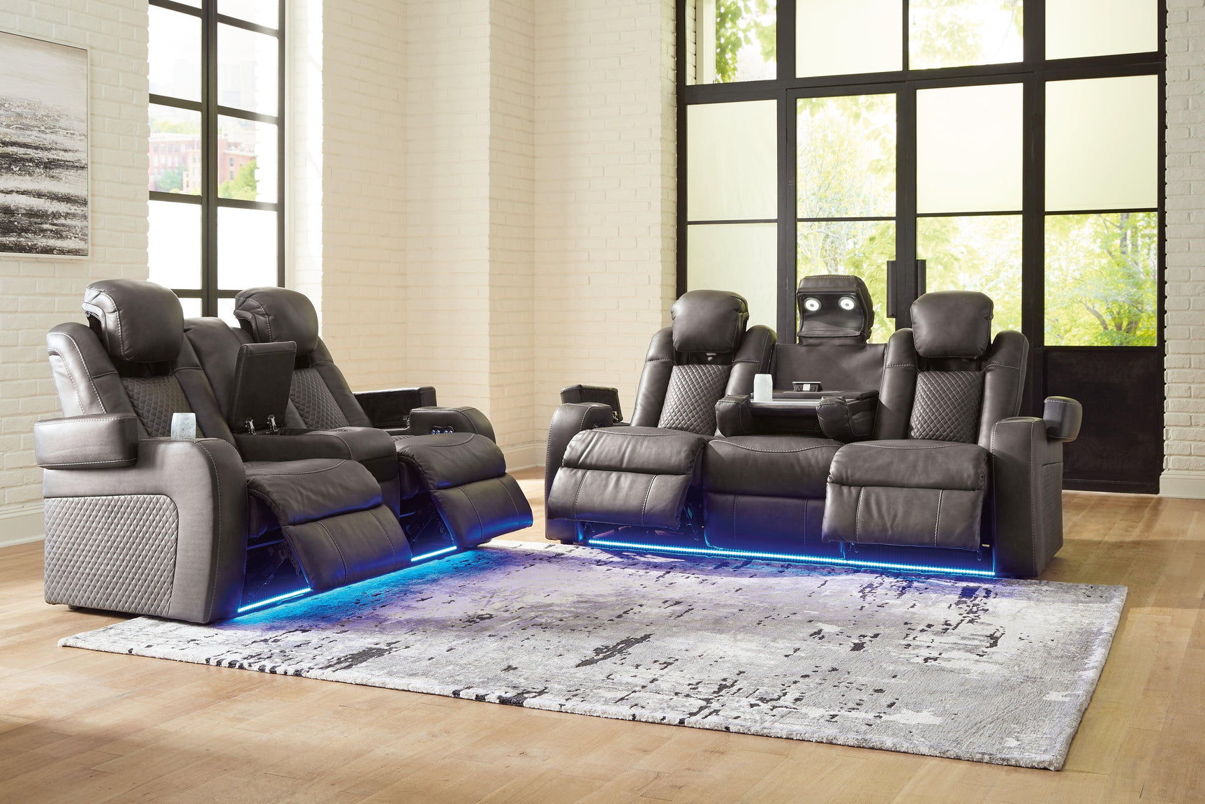 Fyne-dyme Shadow Sofa And Loveseat