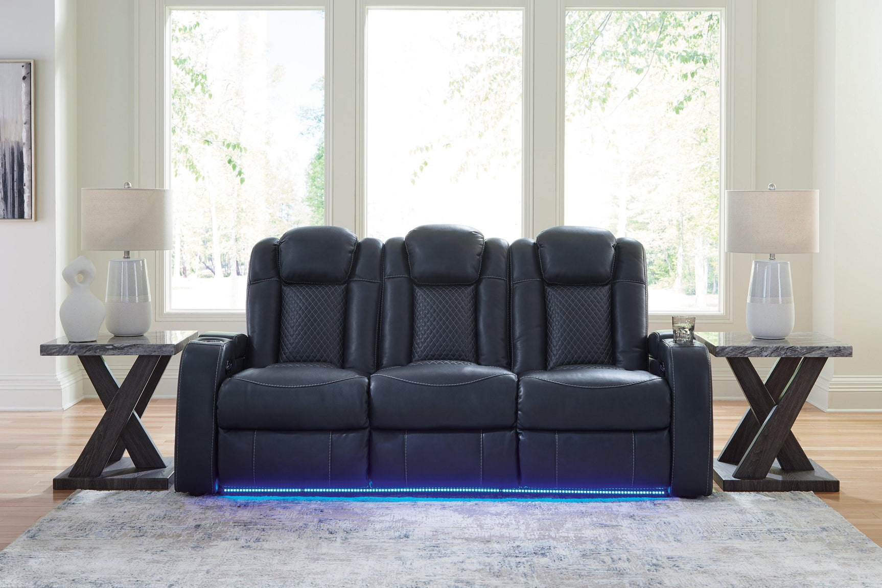 Fyne-Dyme Sapphire Sofa, Loveseat and Recliner