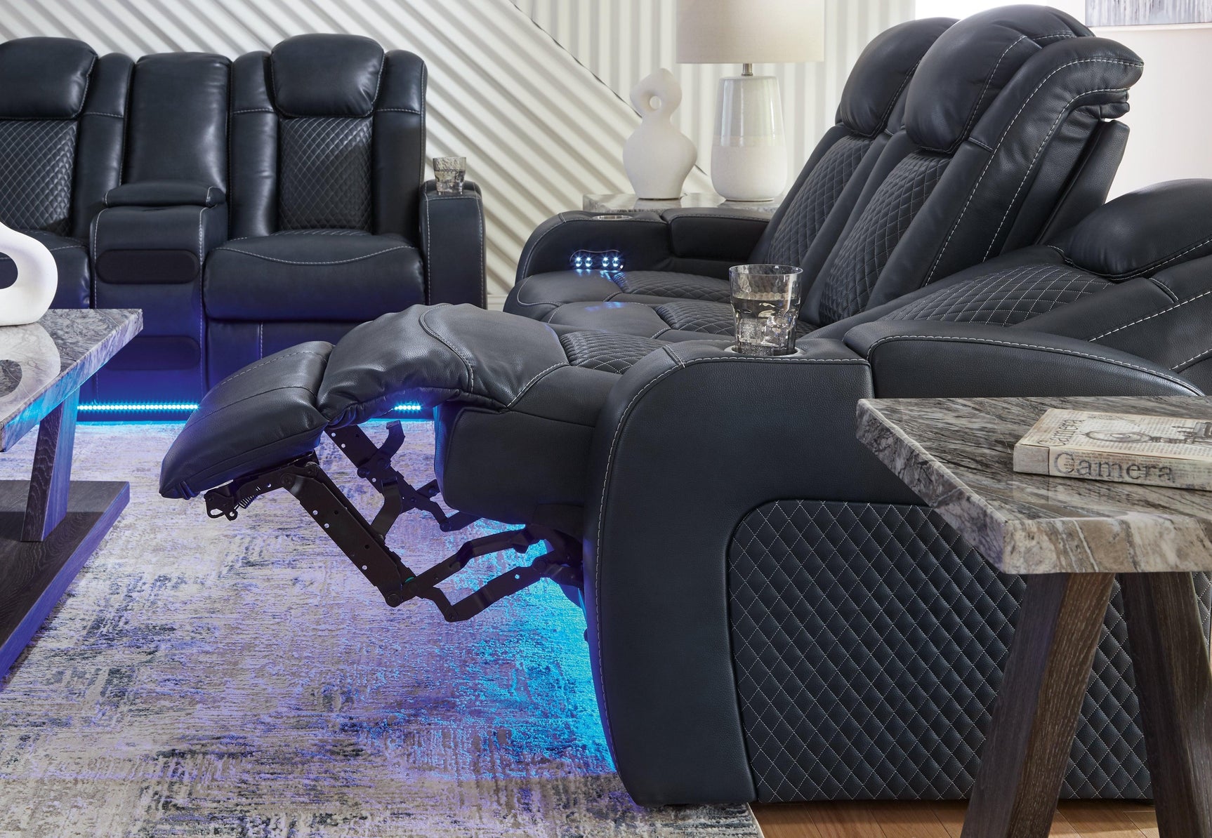 Fyne-Dyme Sapphire Sofa, Loveseat and Recliner