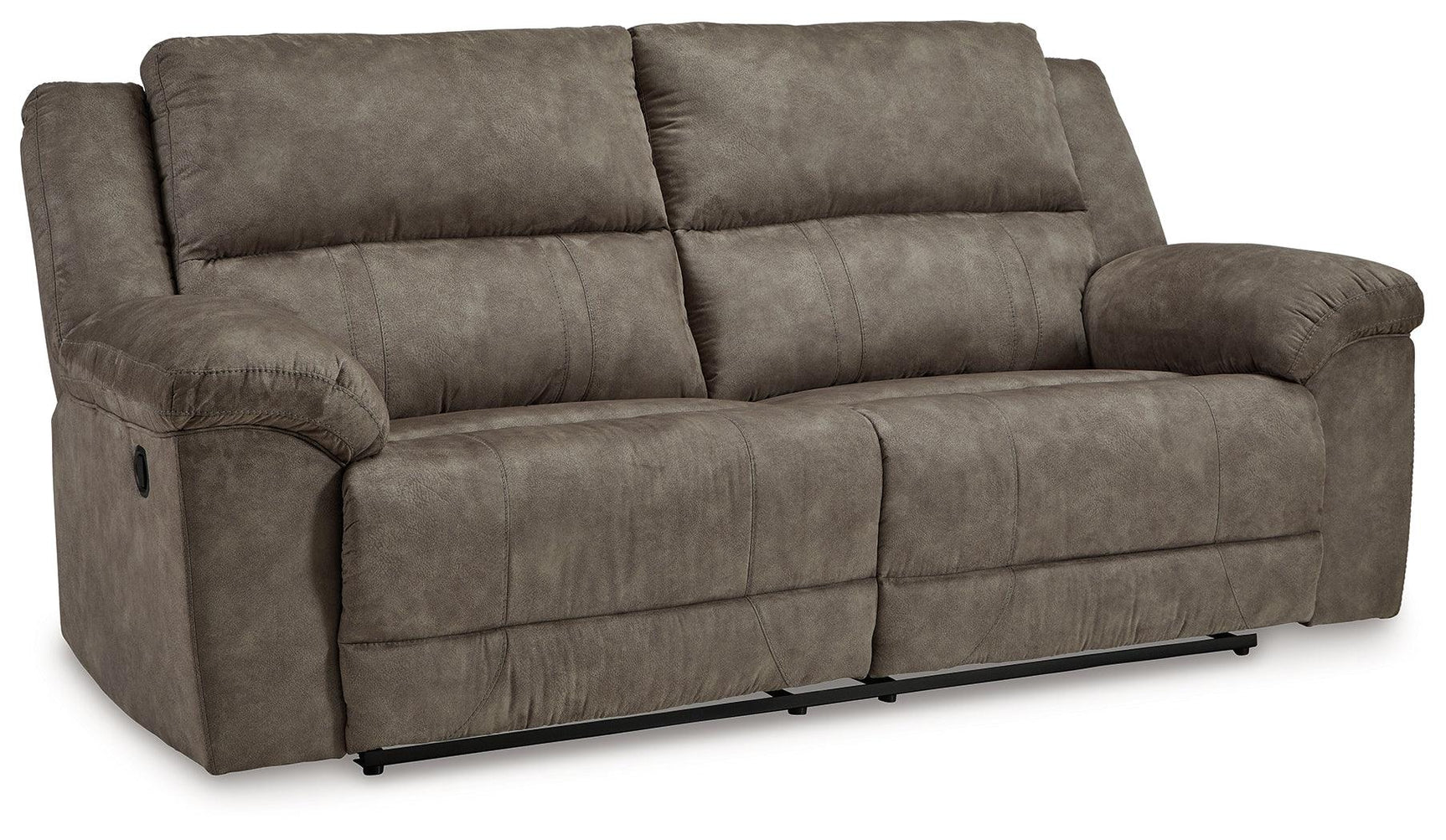 Laresview Fossil Faux Leather Reclining Sofa