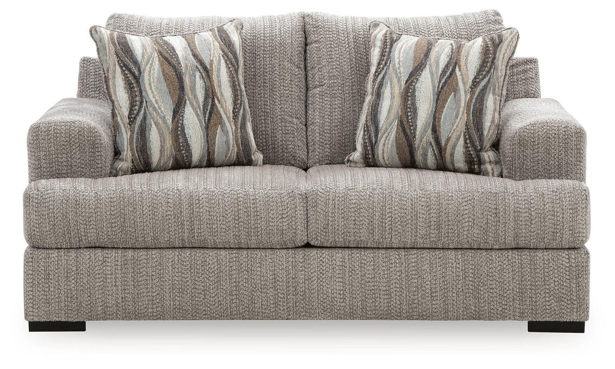 Lofwood Fossil Chenille Loveseat — front view