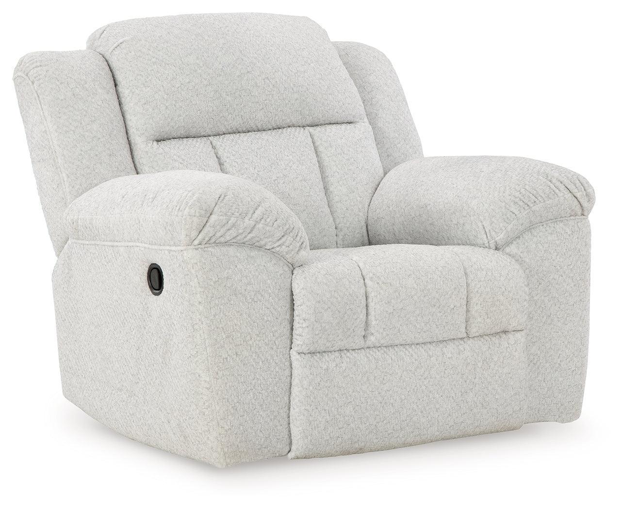 Frohn Snow Chenille Recliner