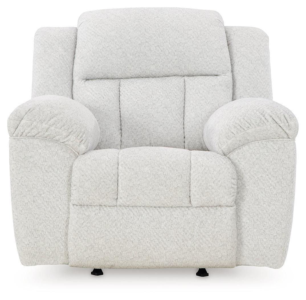 Frohn Snow Chenille Recliner