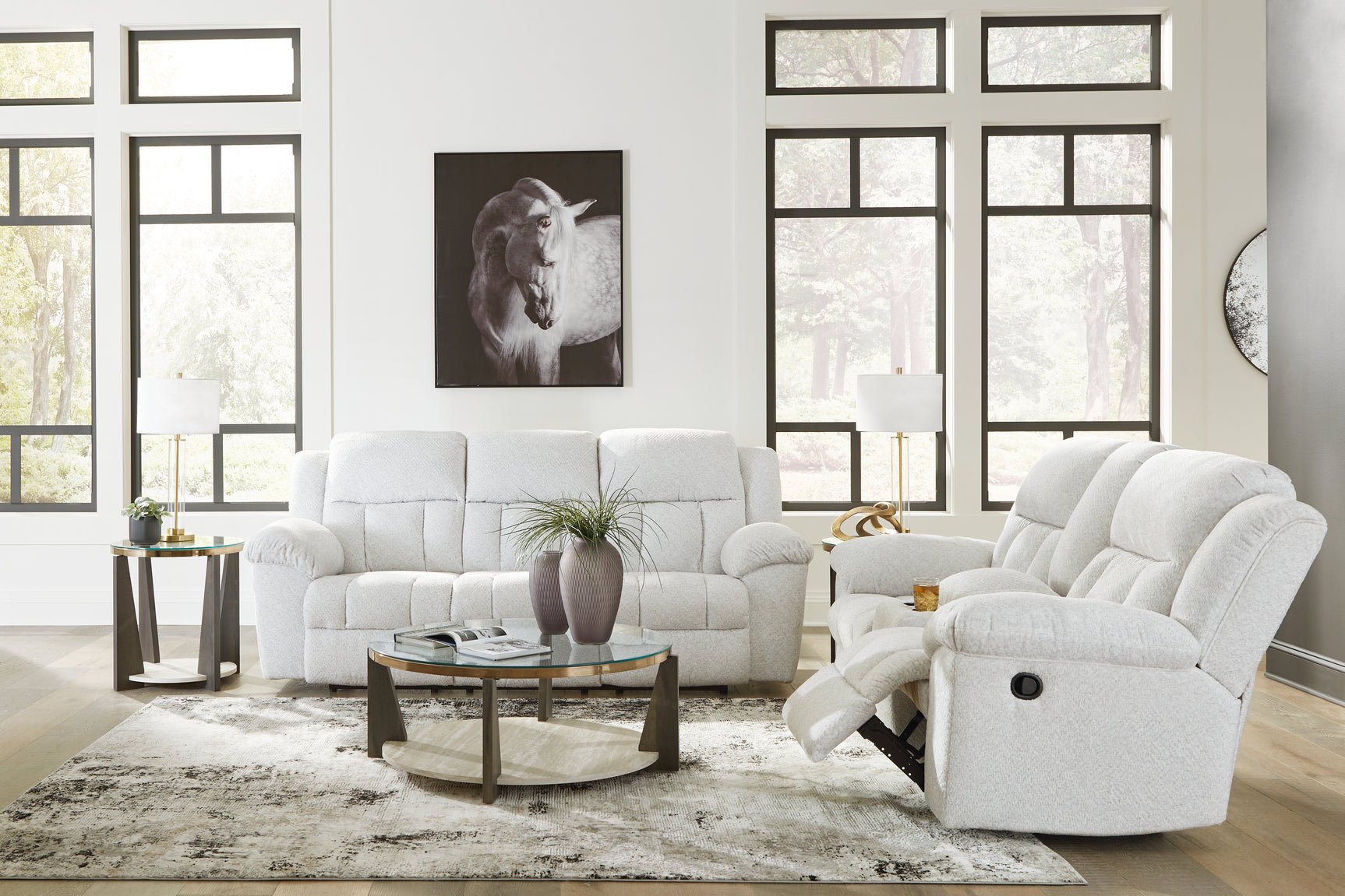 Frohn Snow Sofa and Loveseat