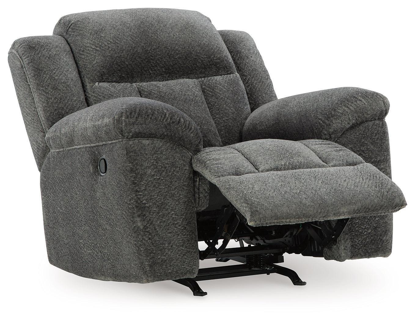 Frohn Graphite Chenille Recliner