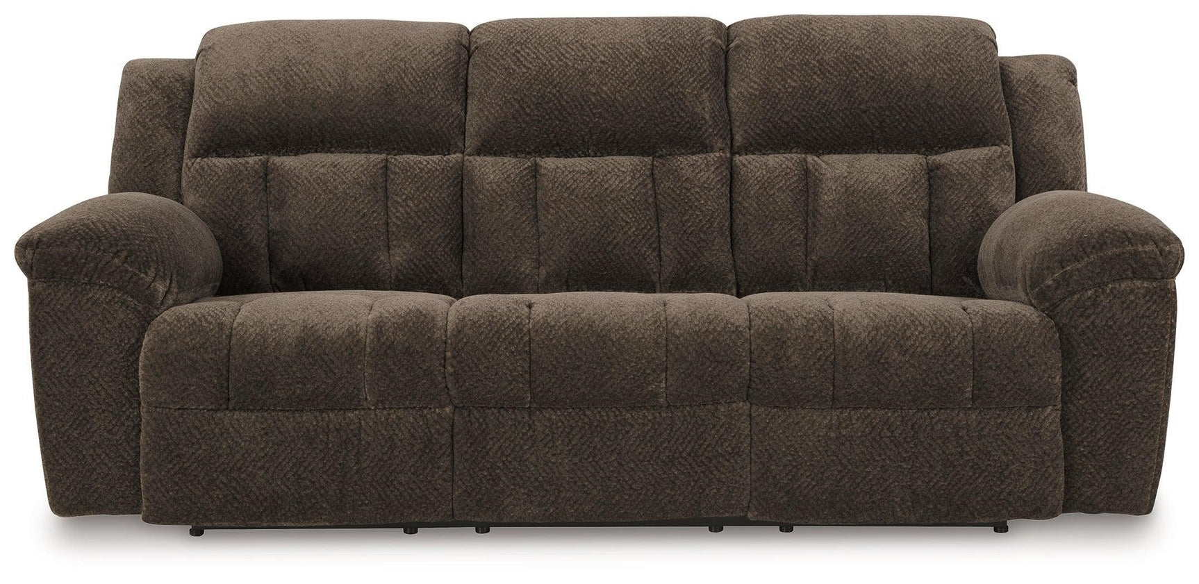 Frohn Chocolate Chenille Reclining Sofa