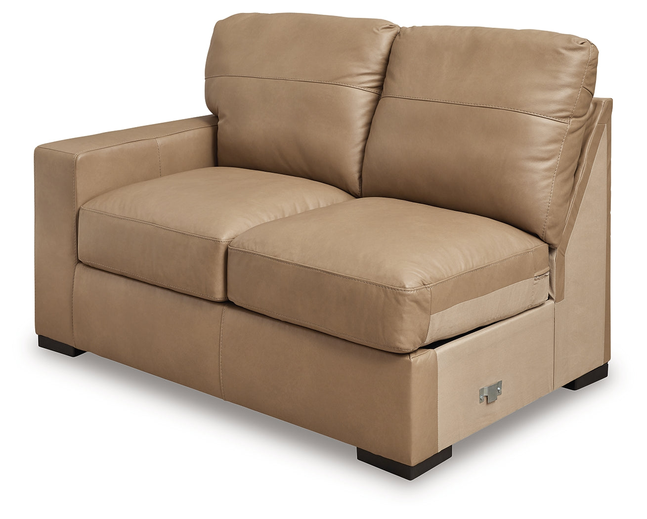 Bandon Toffee Leather 4-Piece Sectional