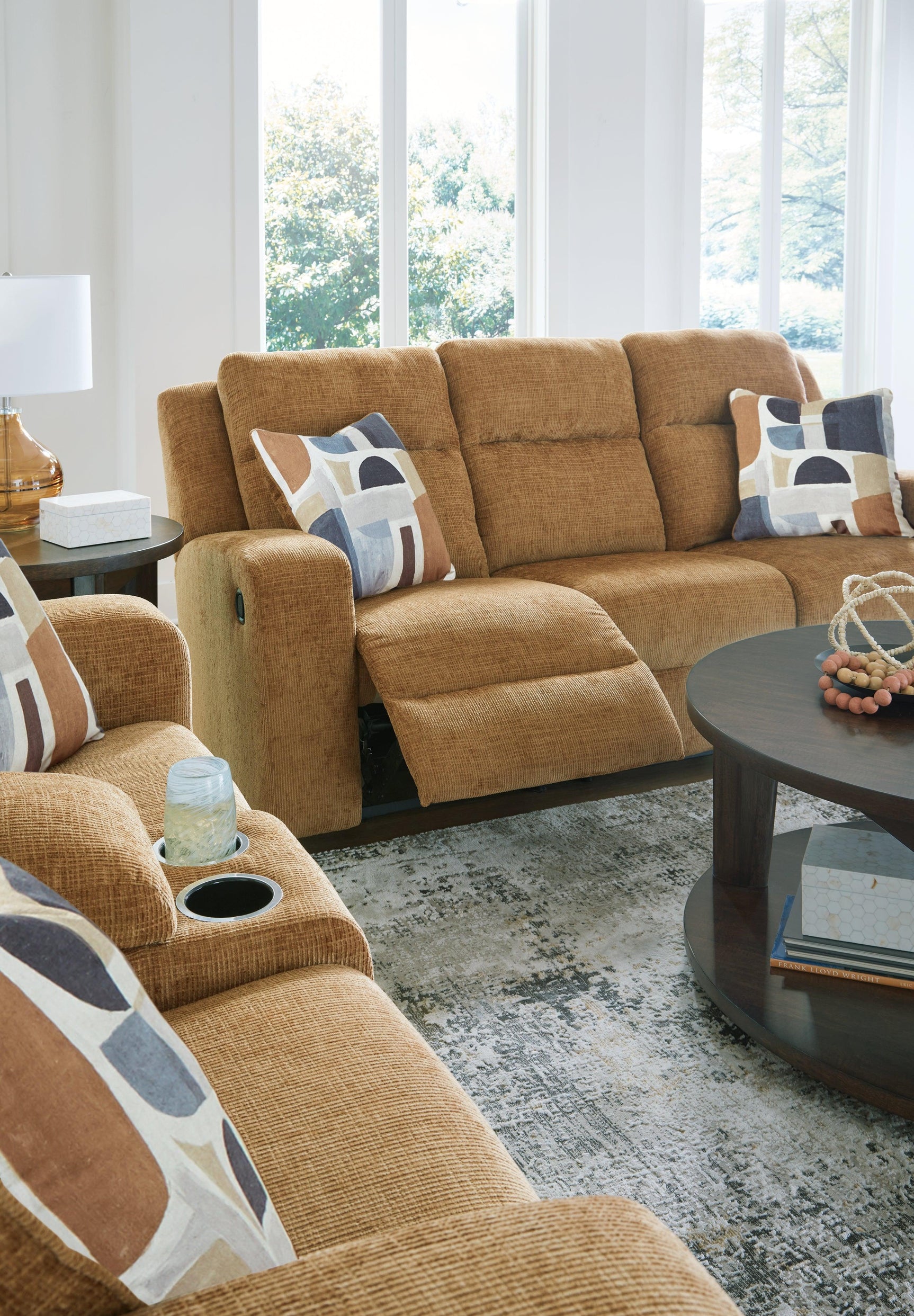 Kanlow Honey Sofa and Loveseat