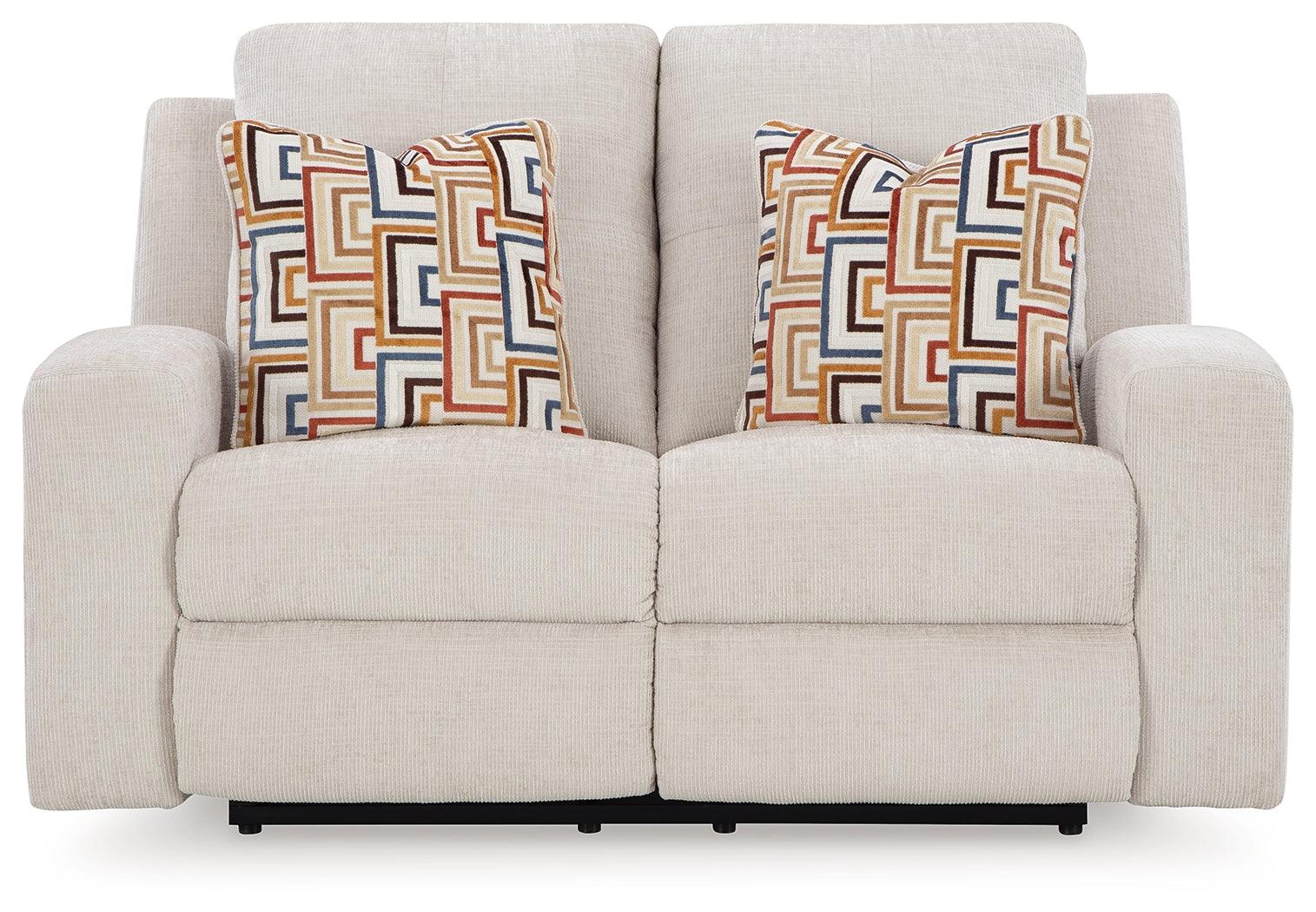 Danum Stone Chenille Reclining Loveseat