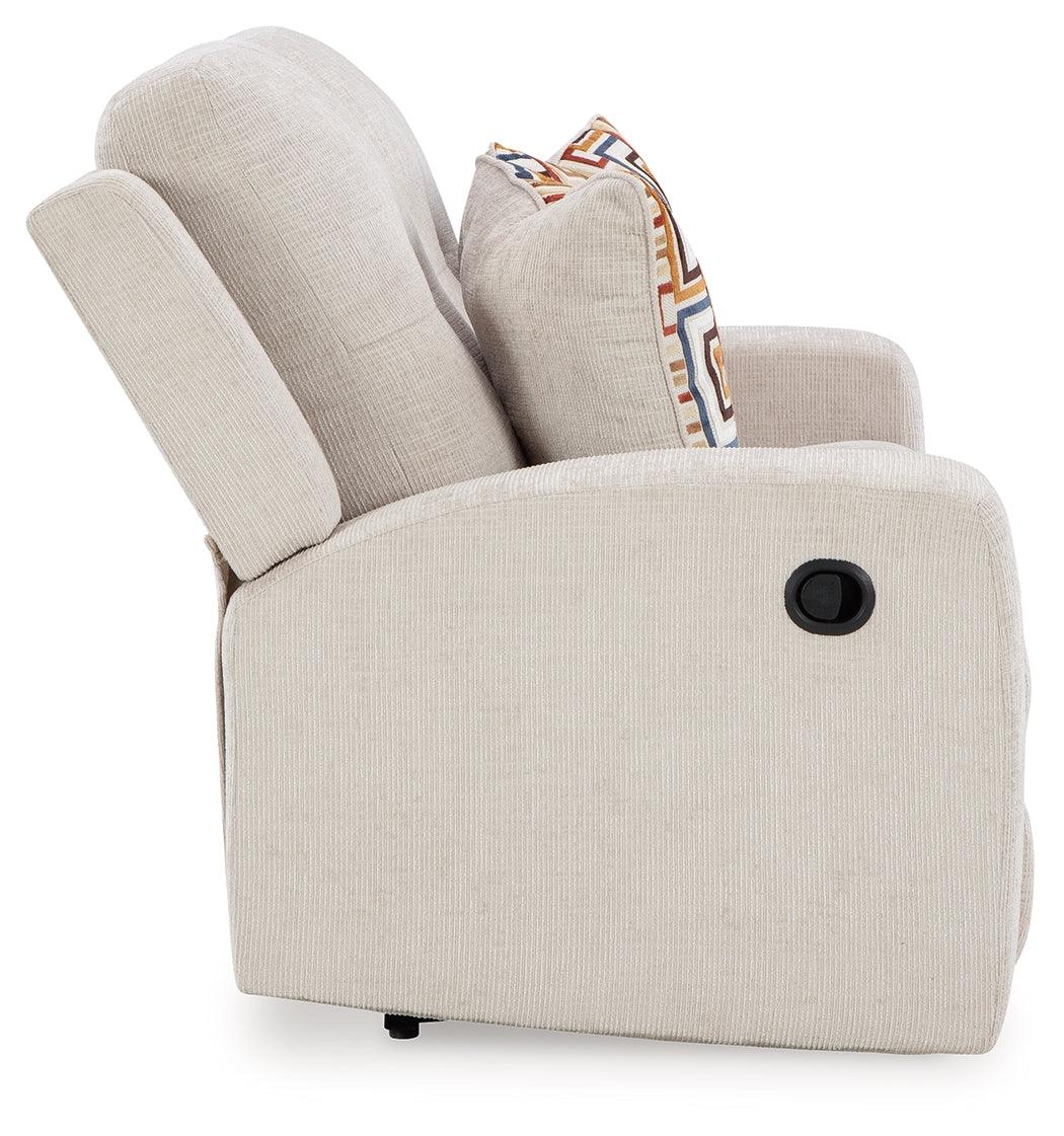 Danum Stone Chenille Reclining Loveseat