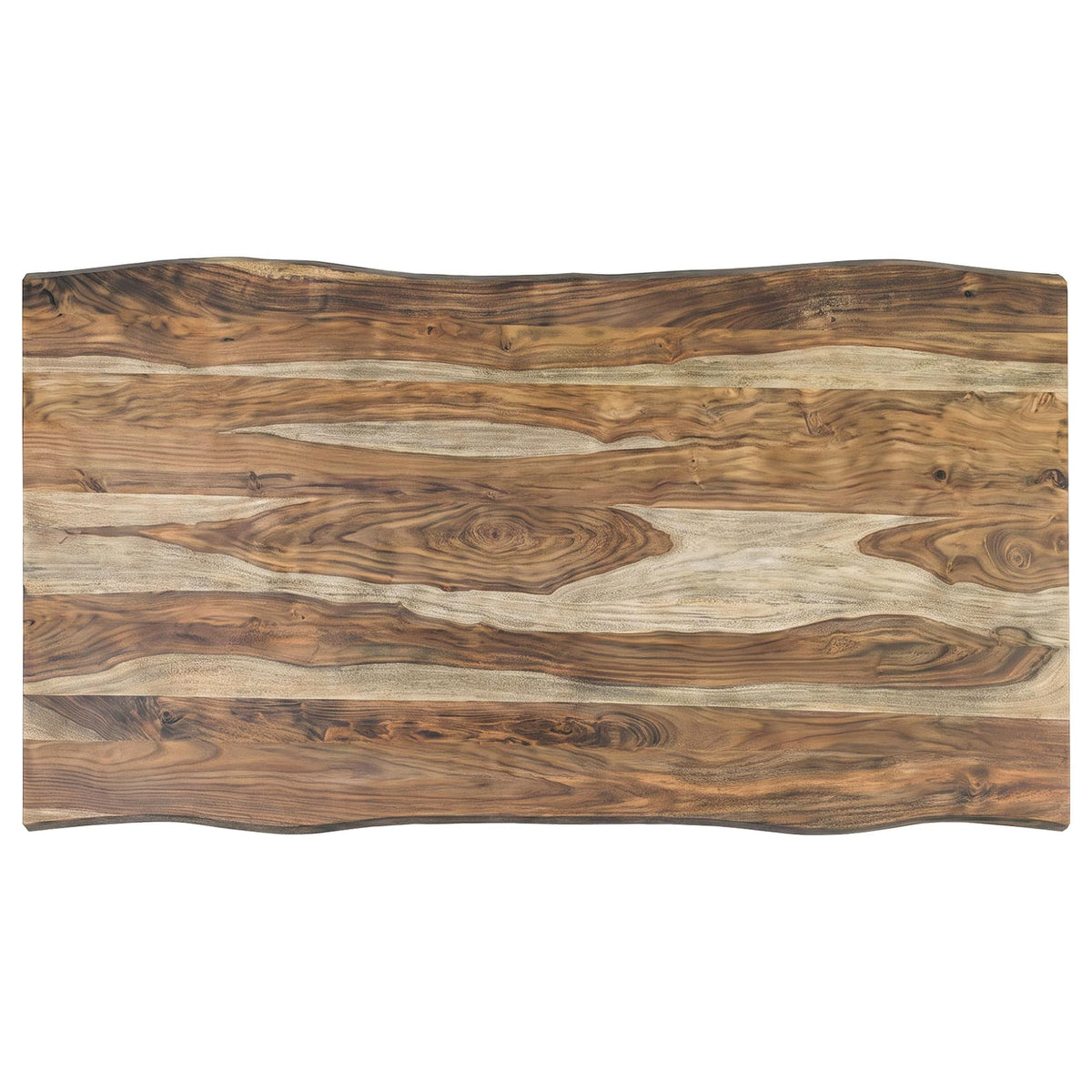 Selwyn 80-inch Live Edge Solid Wood Dining Table Light Sheesham — product image 5