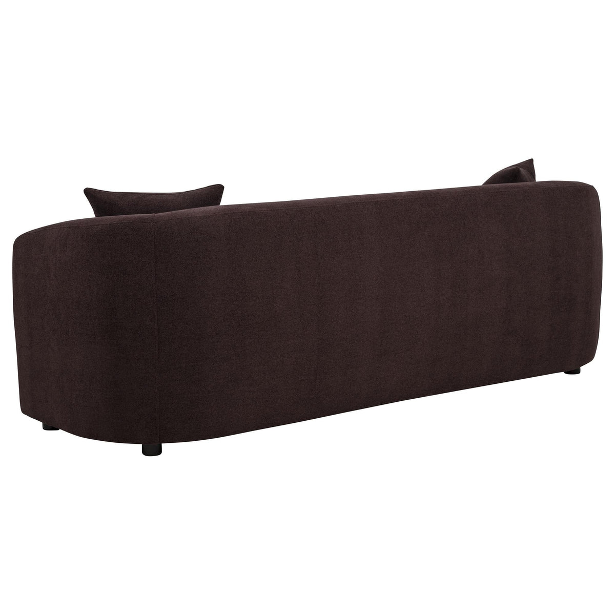 Delroy 2-Piece Stationary Sofa Set in Aubergine Polyester — product image 3