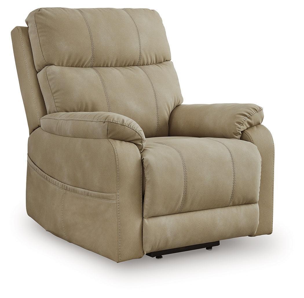 Next-Gen Durapella Sand Microfiber Power Lift Recliner