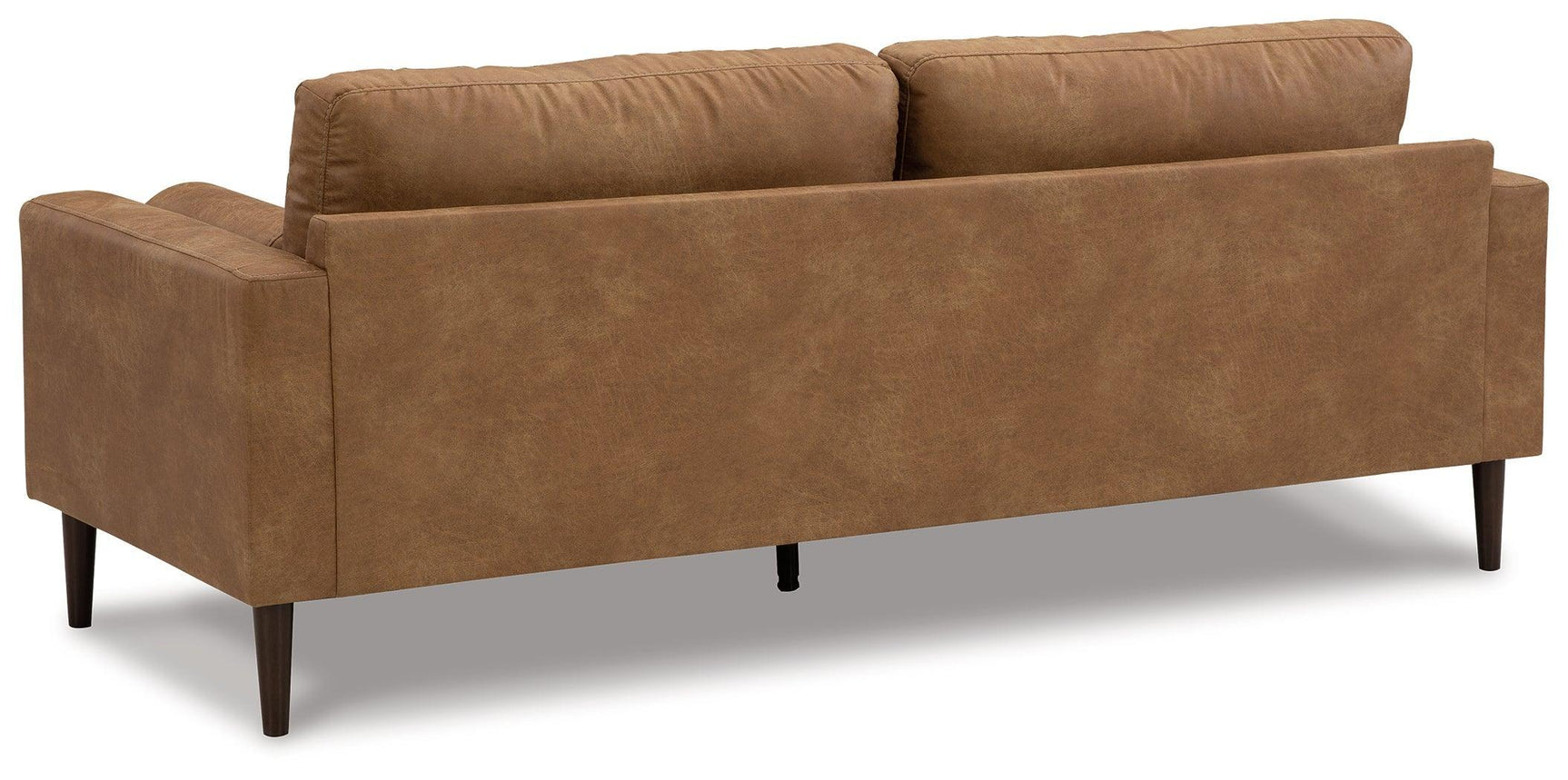 Telora Caramel Microfiber Sofa - Ella Furniture